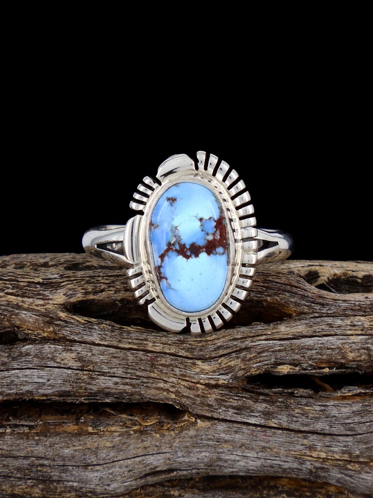 Golden Hill Turquoise Ring, Size 8 3/4 - PuebloDirect.com