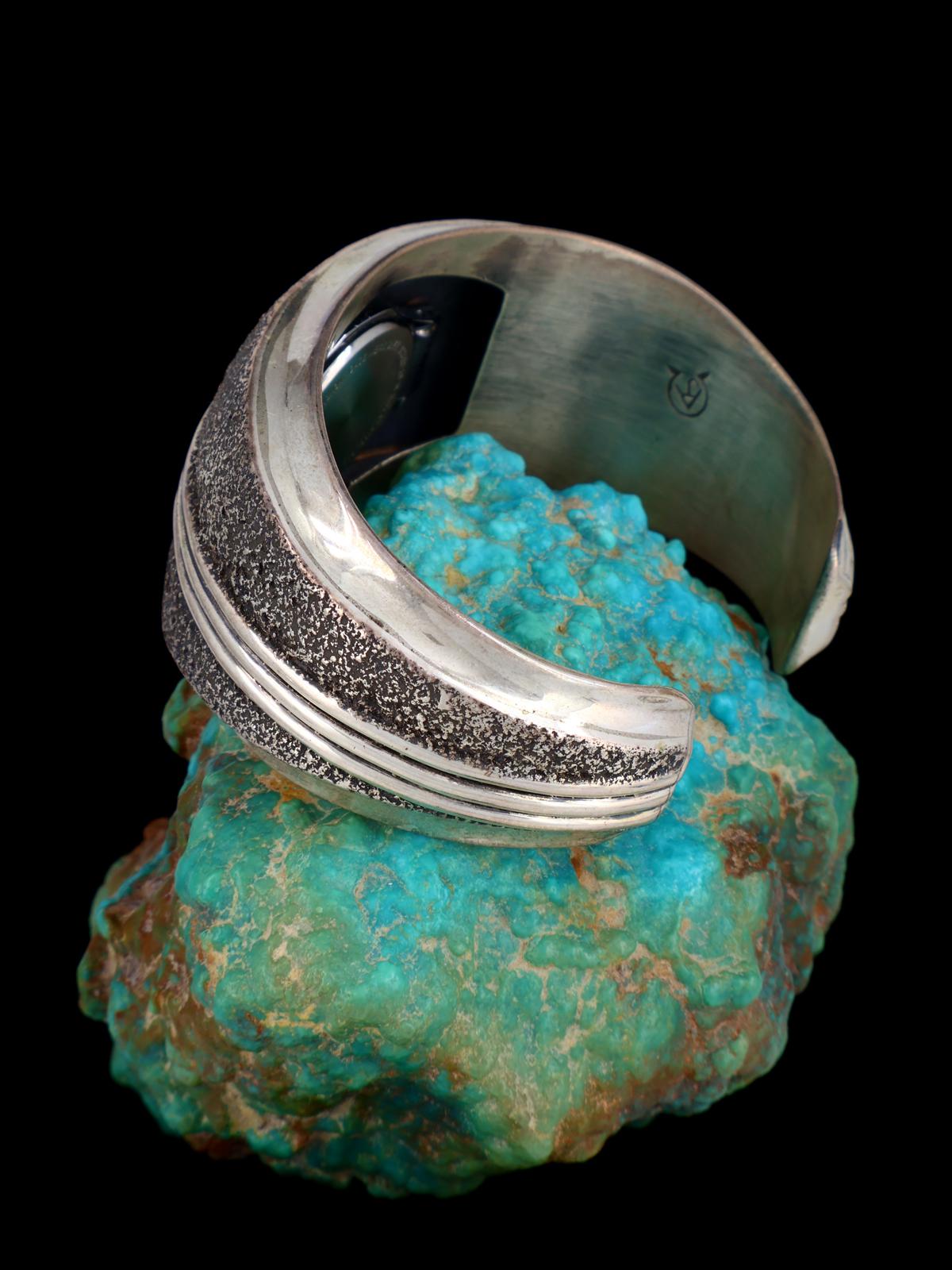 Old Estate Hollow Form Sterling Silver Cuff Watch Bracelet - PuebloDirect.com