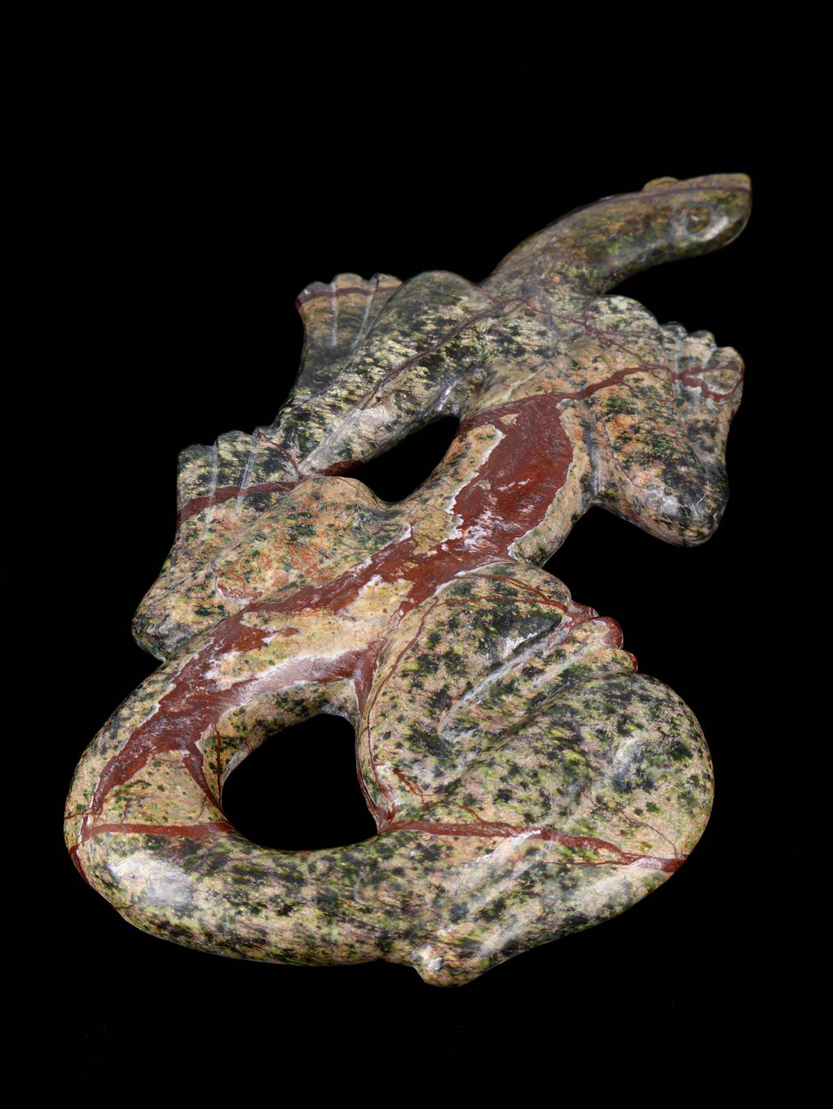 Serpentine Lizard Zuni Fetish - PuebloDirect.com