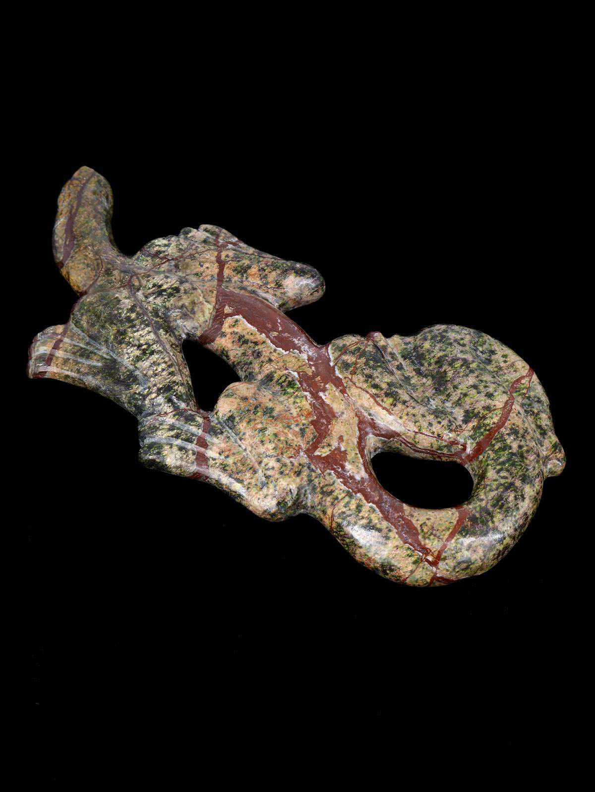 Serpentine Lizard Zuni Fetish - PuebloDirect.com