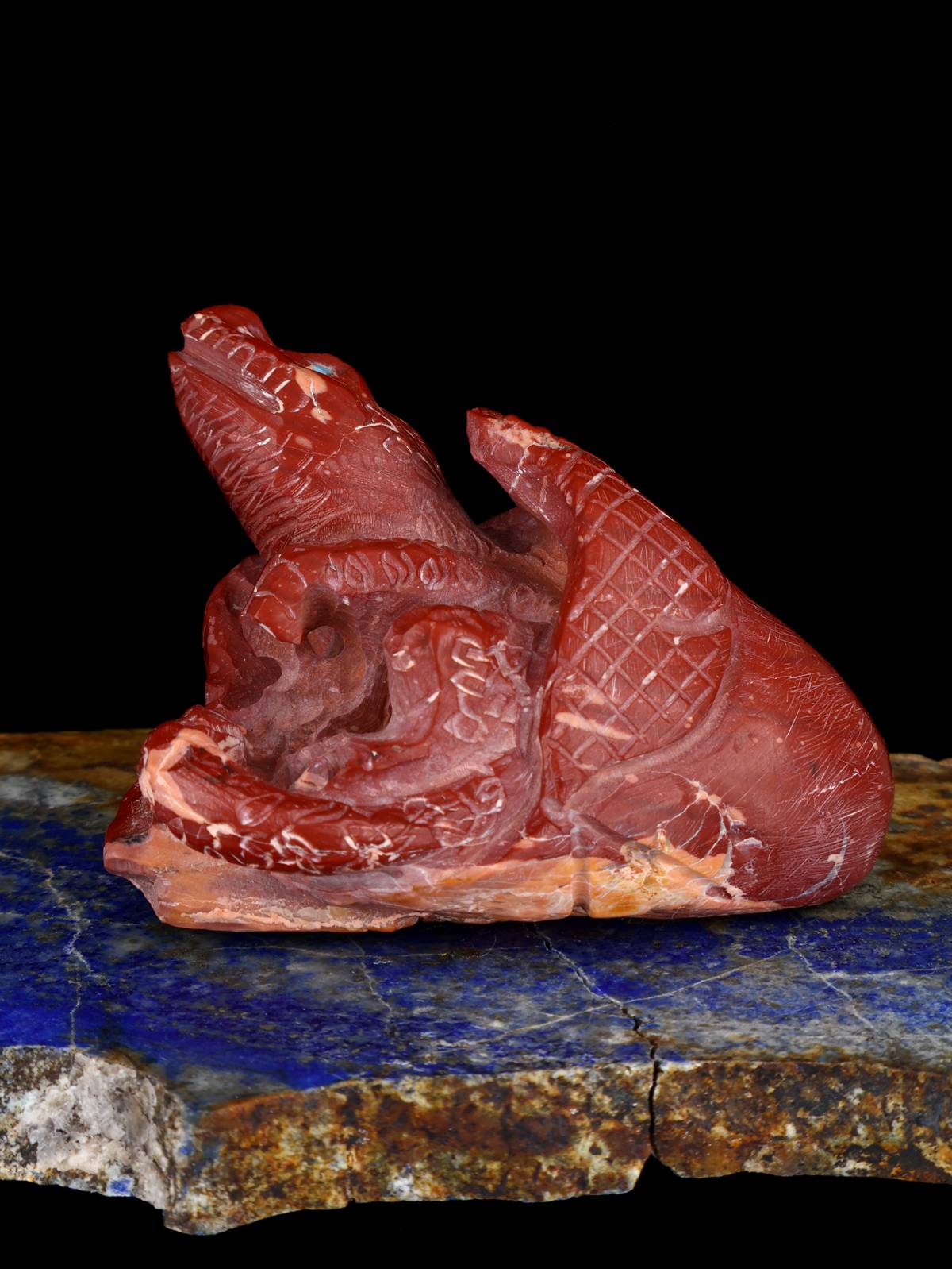 Pipestone Lizard Zuni Fetish - PuebloDirect.com