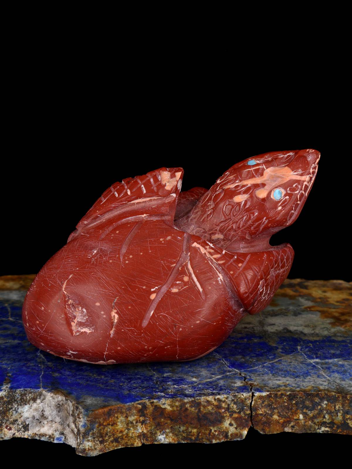 Pipestone Lizard Zuni Fetish - PuebloDirect.com