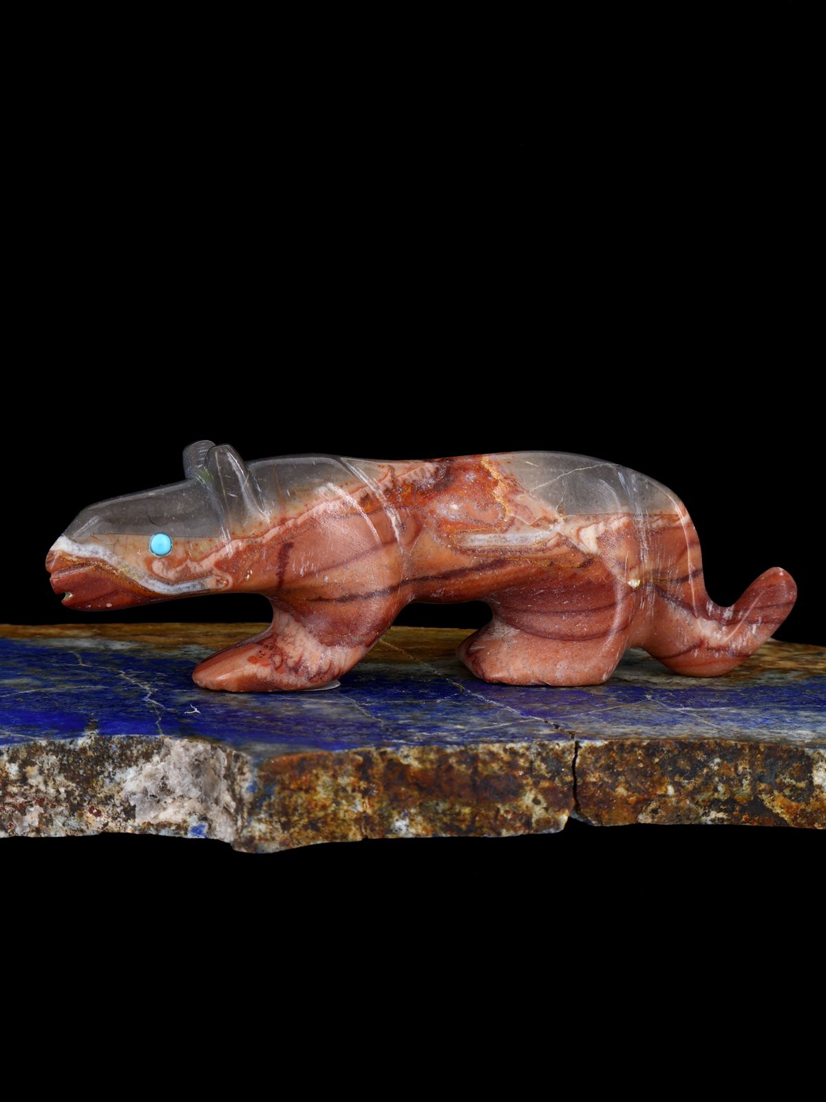 Rolling Hills Dolomite Mountain Lion Zuni Fetish - PuebloDirect.com