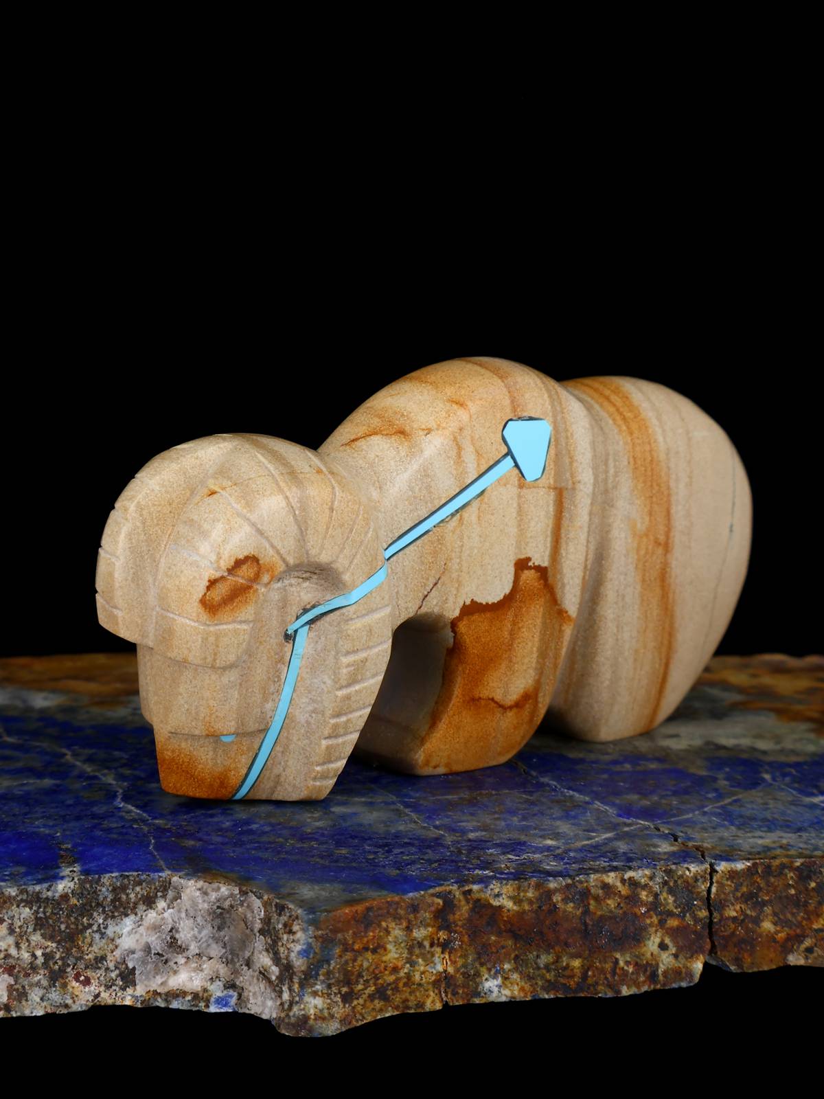 Picture Jasper Ram Zuni Fetish - PuebloDirect.com