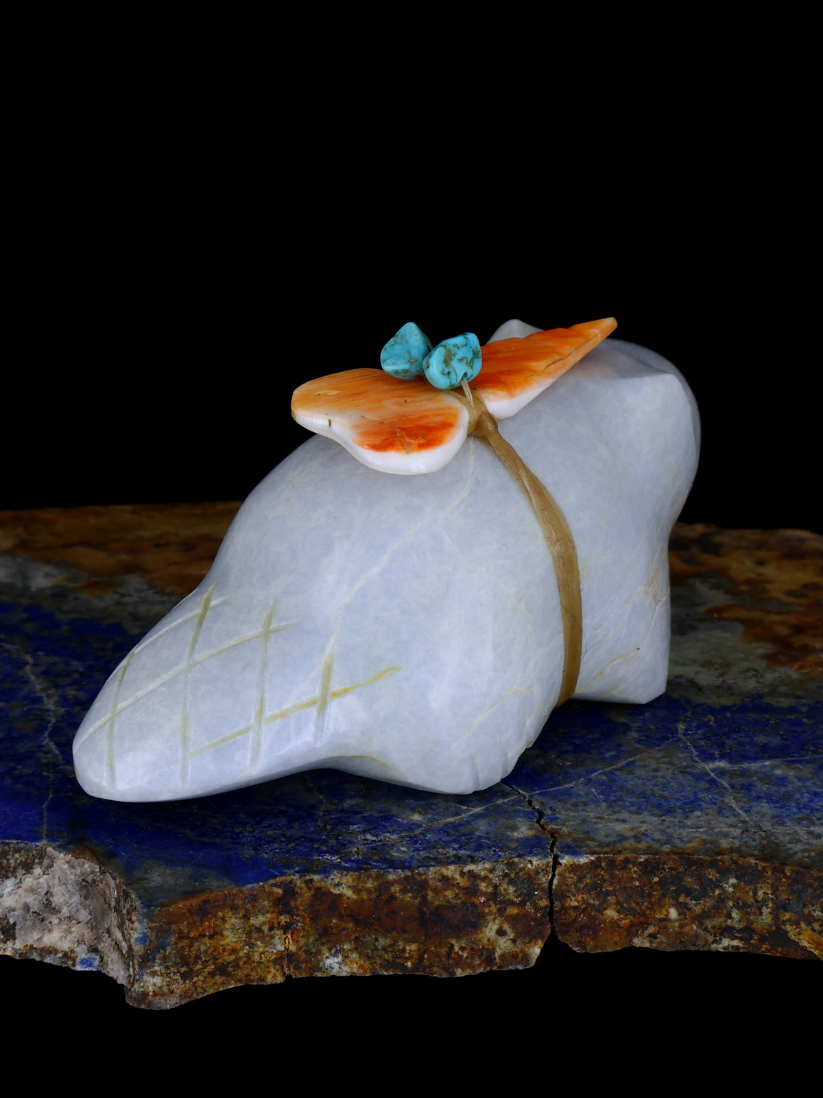 Angelite Beaver Zuni Fetish - PuebloDirect.com