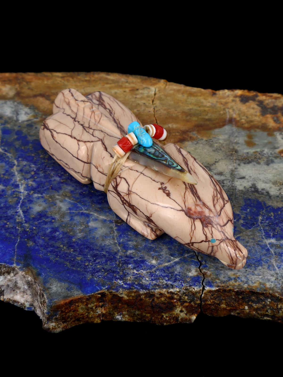 Marble Badger Zuni Fetish - PuebloDirect.com