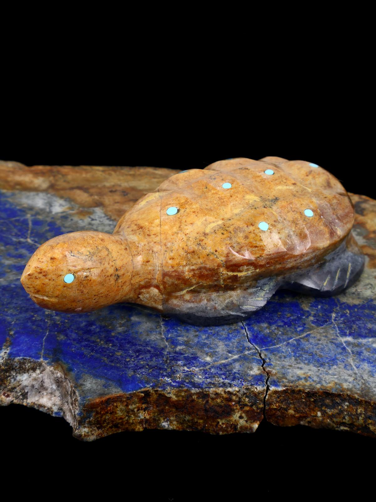 Travertine Turtle Zuni Fetish