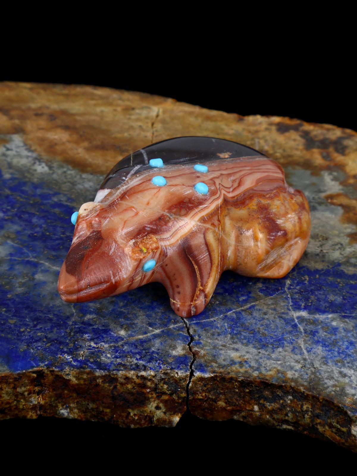 Cheval Sauvage Grenouille Zuni Fétiche