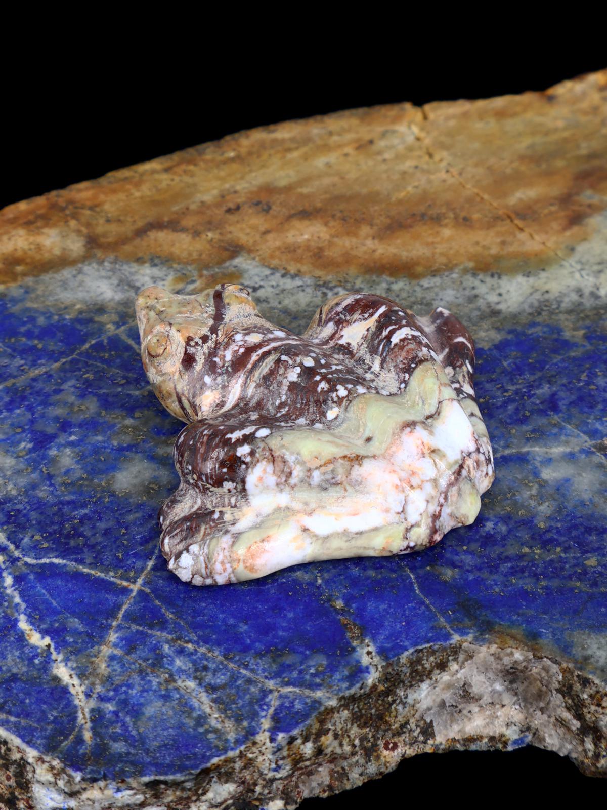 Serpentine Frog Zuni Fetish - PuebloDirect.com