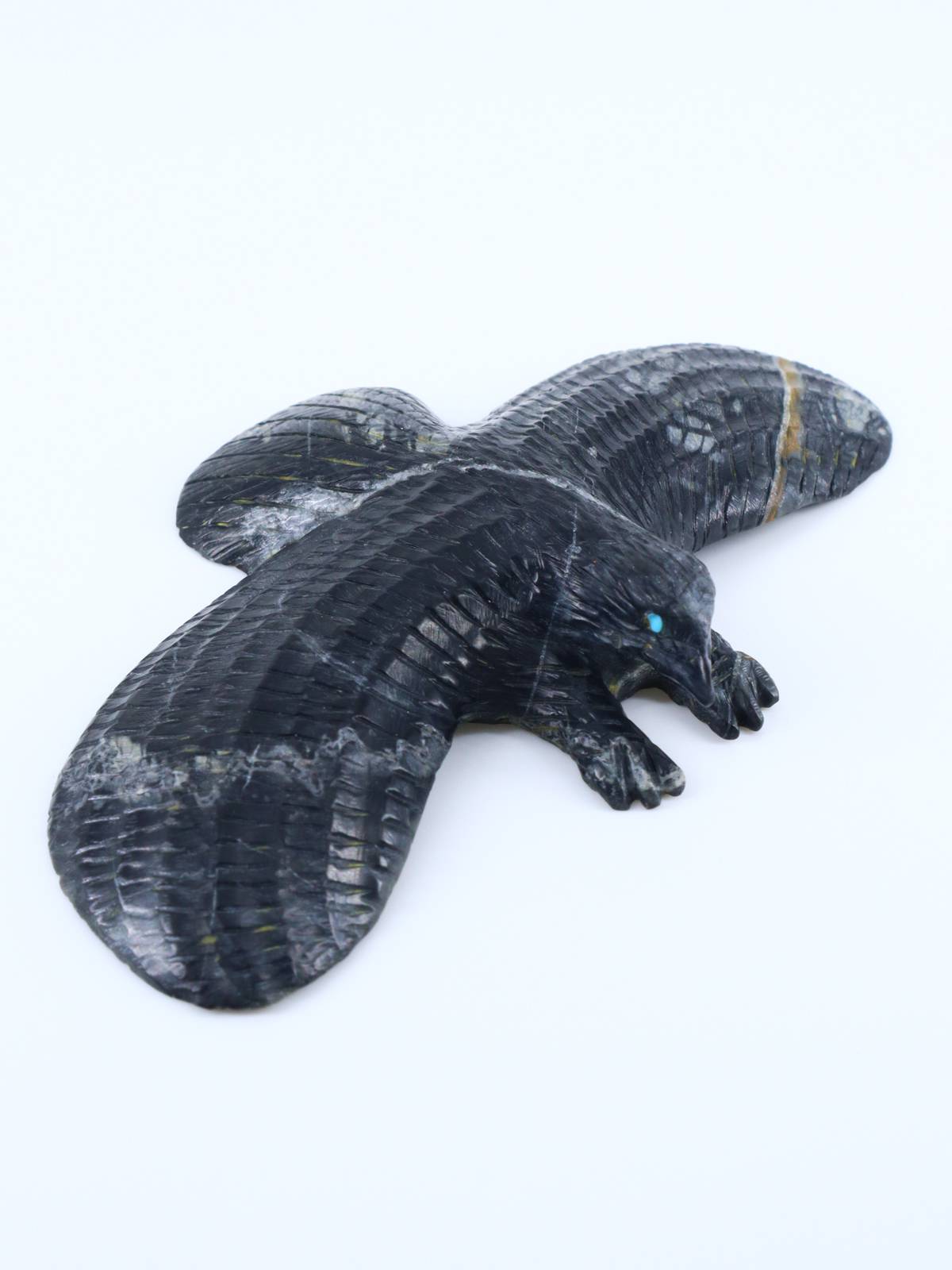 Picasso Marble Eagle Zuni Fetish - PuebloDirect.com