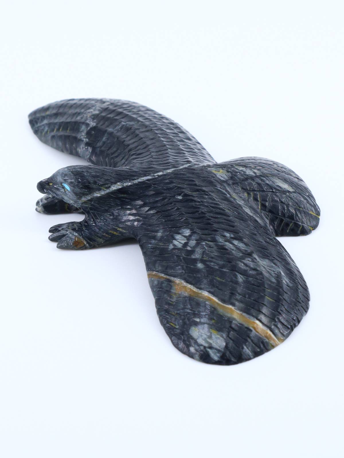 Picasso Marble Eagle Zuni Fetish - PuebloDirect.com