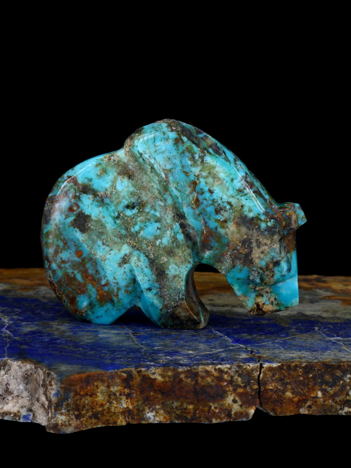 Turquoise Bear Zuni Fetish