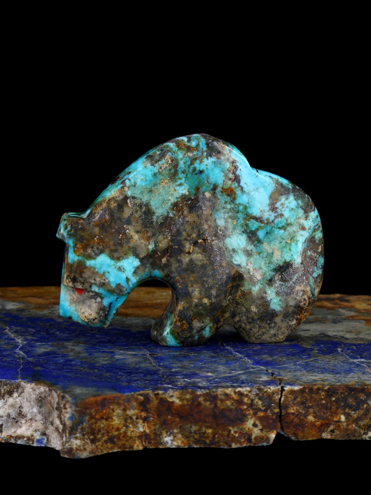 Turquoise Bear Zuni Fetish