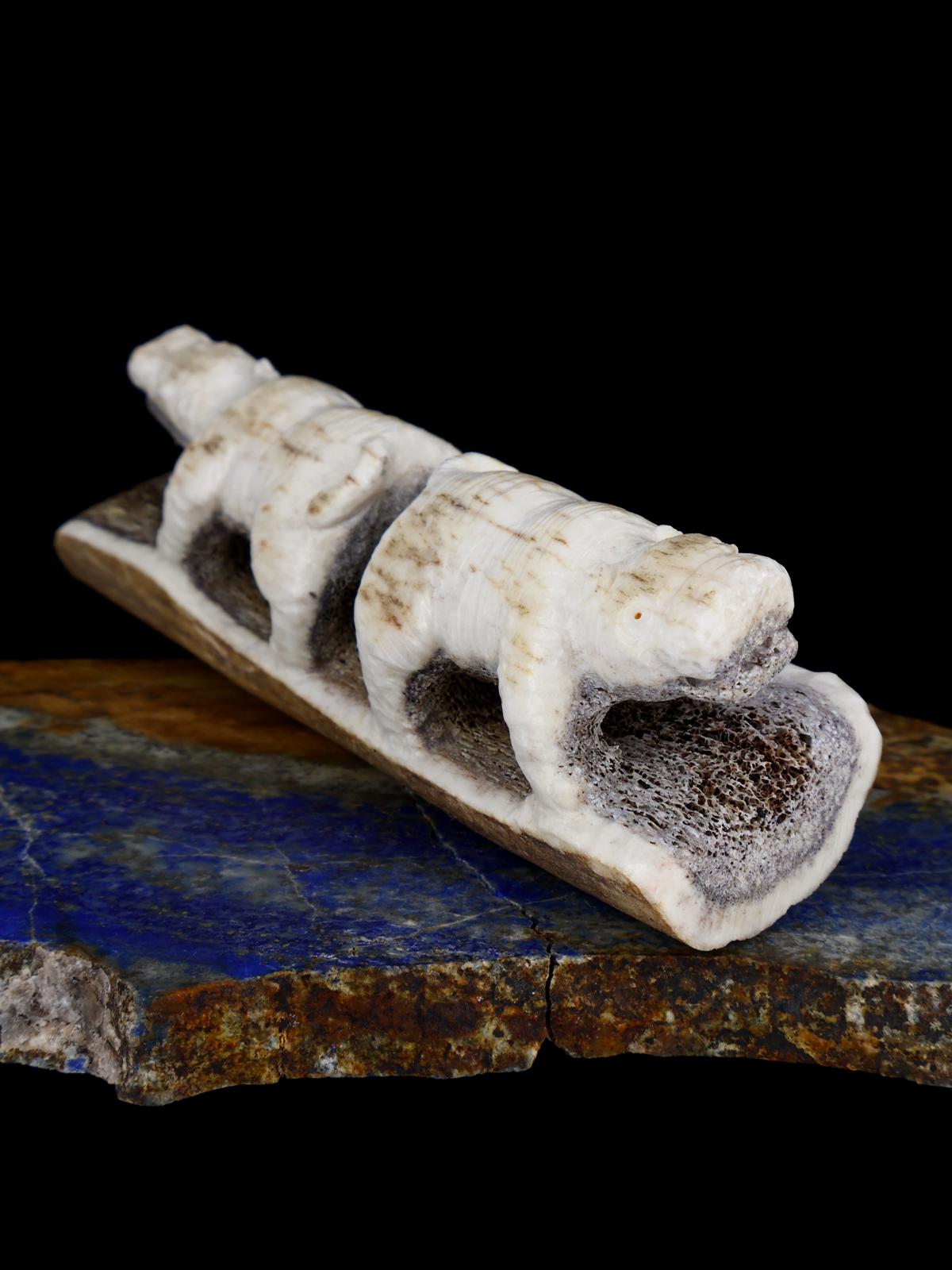 Antler Hippo Family Zuni Fetish - PuebloDirect.com