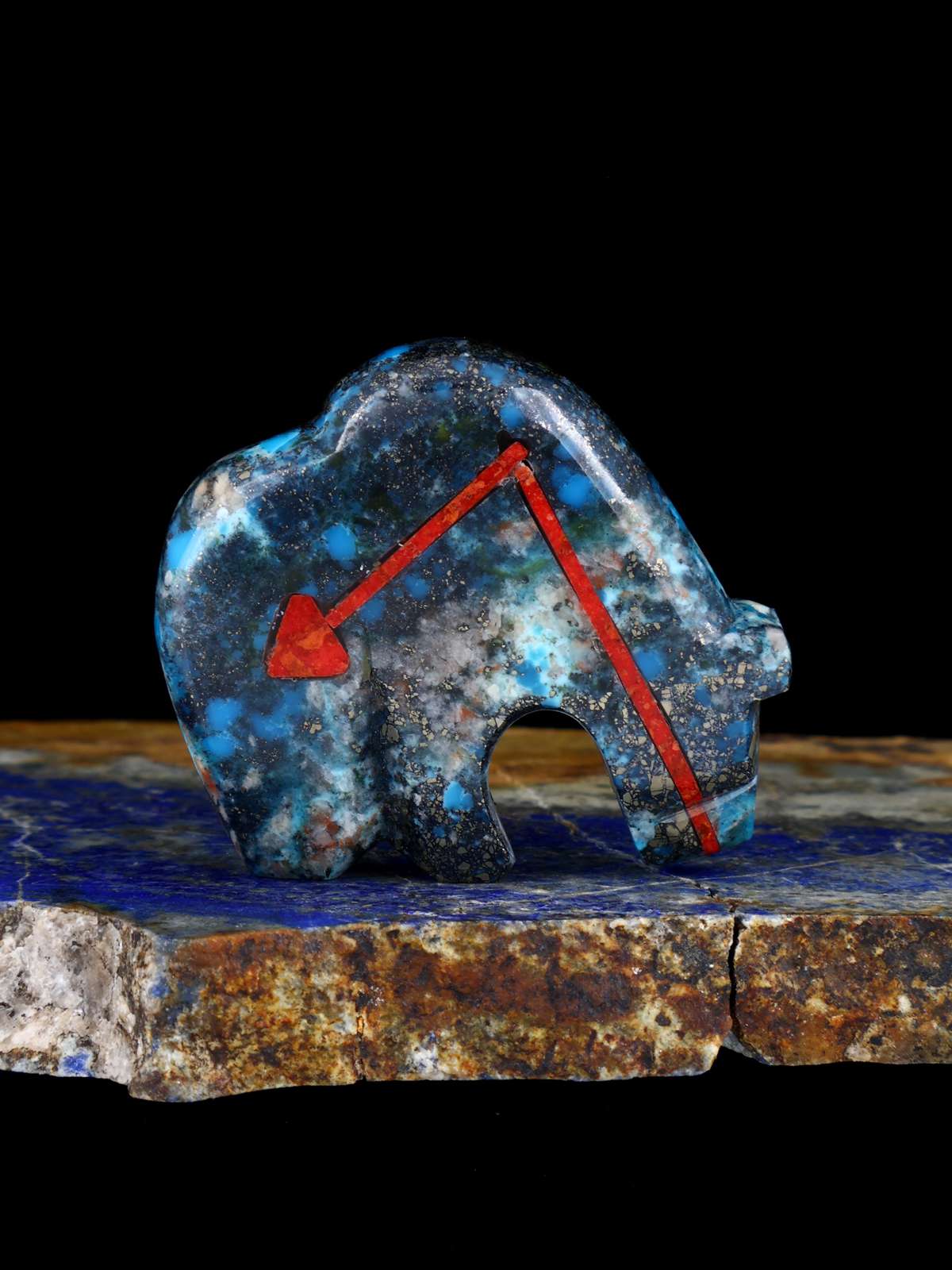 Turquoise Bear Zuni Fetish