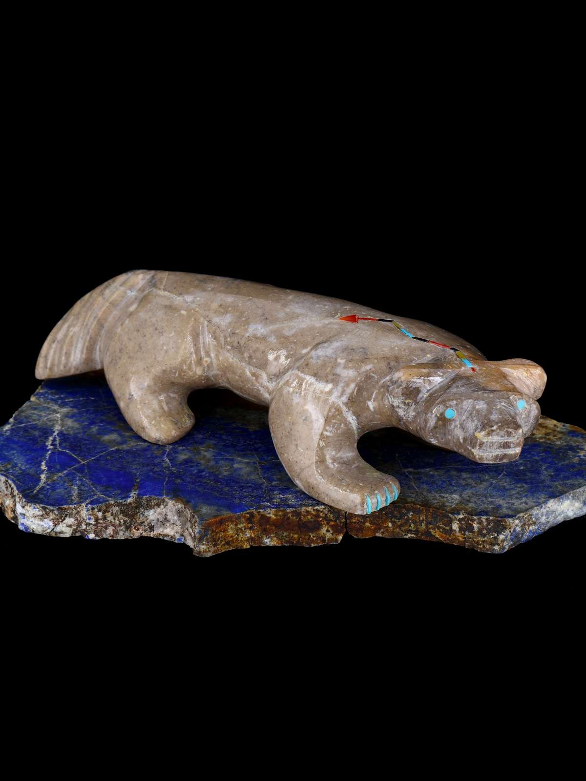 Picasso Marble Badger Zuni Fetish
