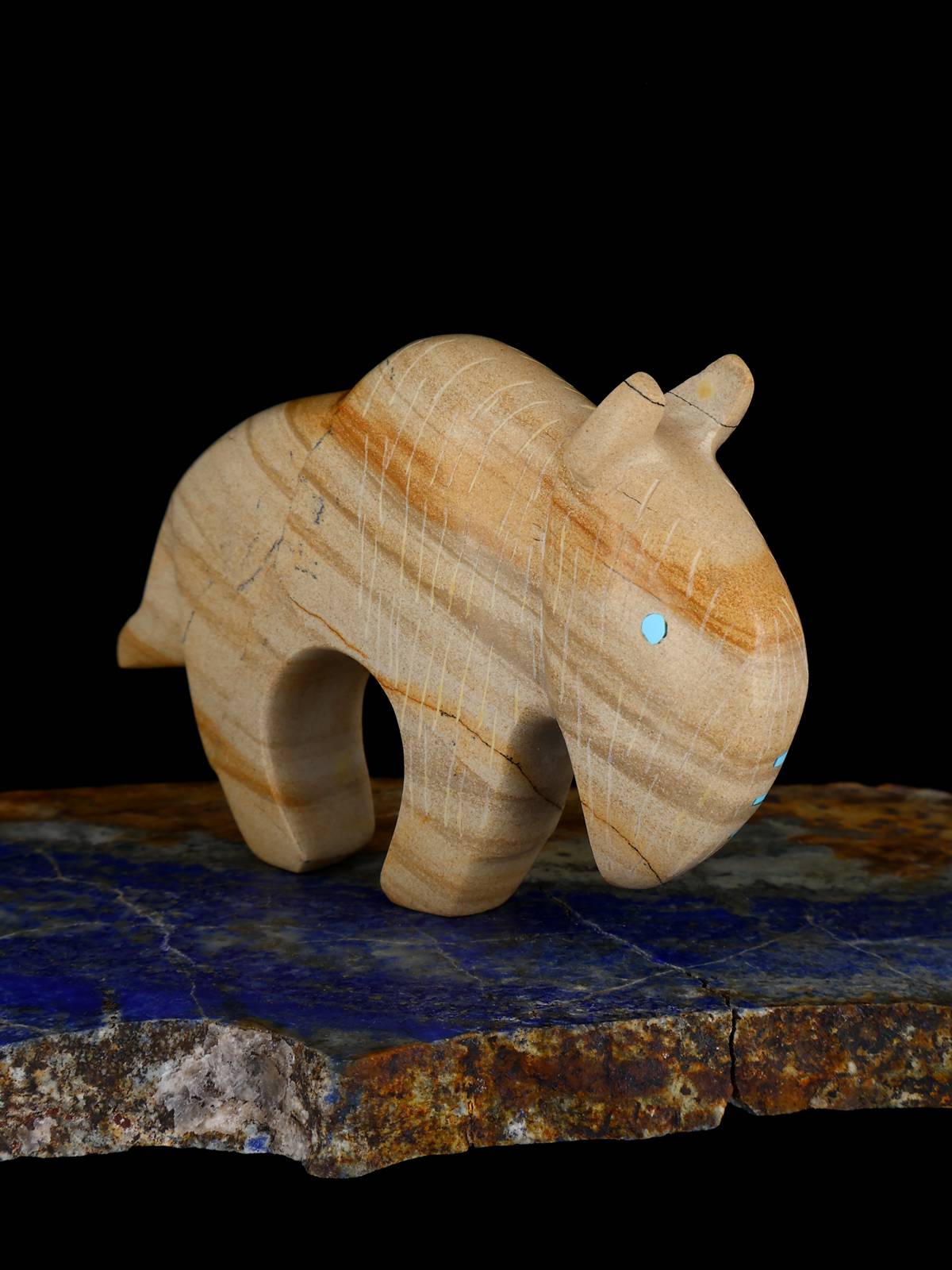 Picture Jasper Bison Zuni Fetish - PuebloDirect.com