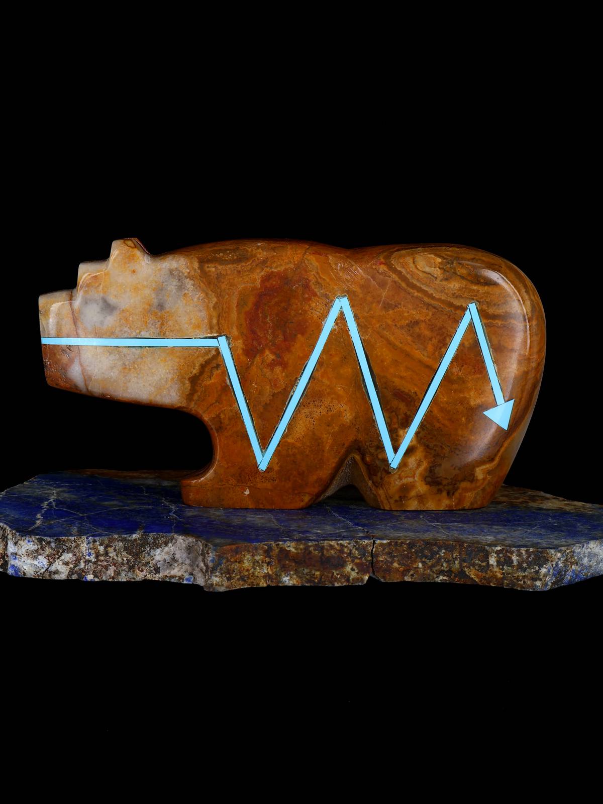 Onyx Bear Zuni Fetish - PuebloDirect.com