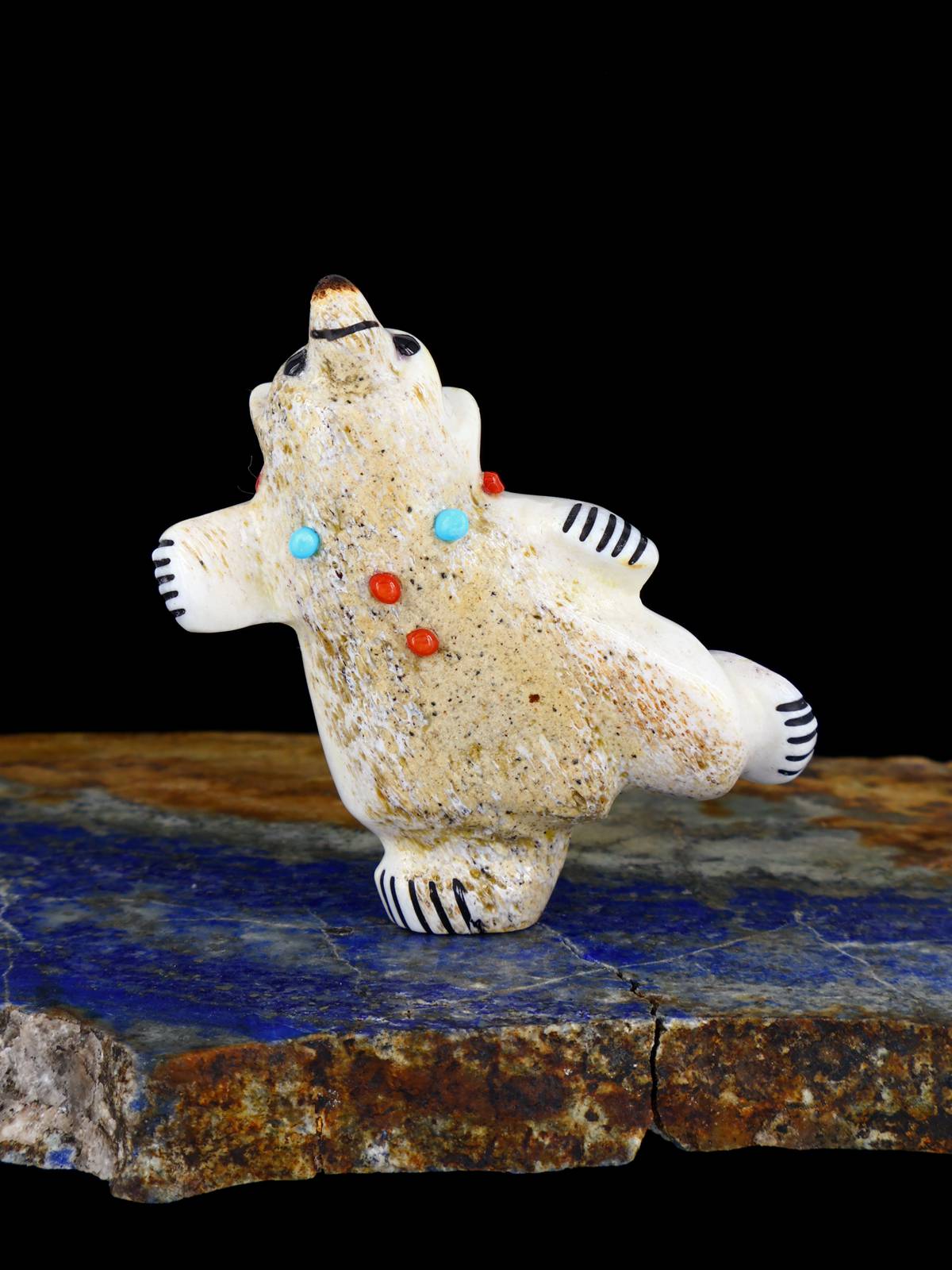 Antler Bear Zuni Fetish Carving - PuebloDirect.com