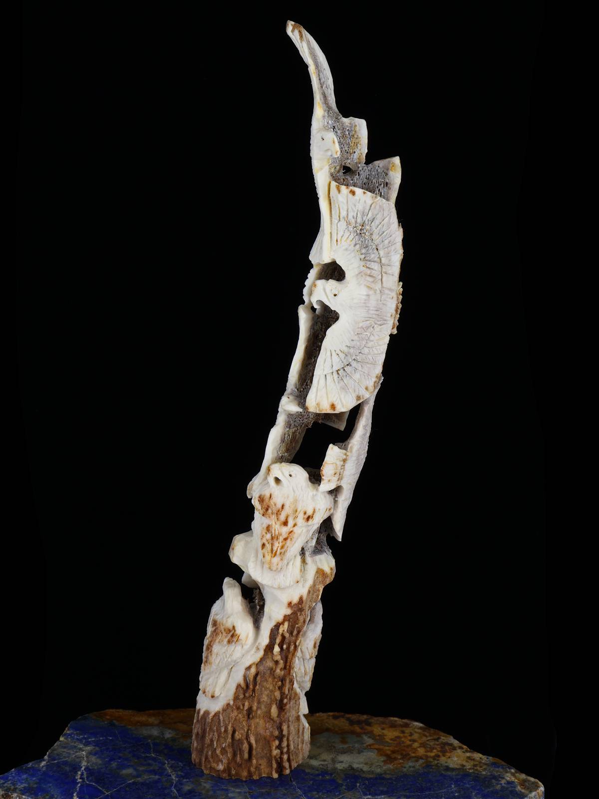 Antler Eagle Family Zuni Fetish - PuebloDirect.com