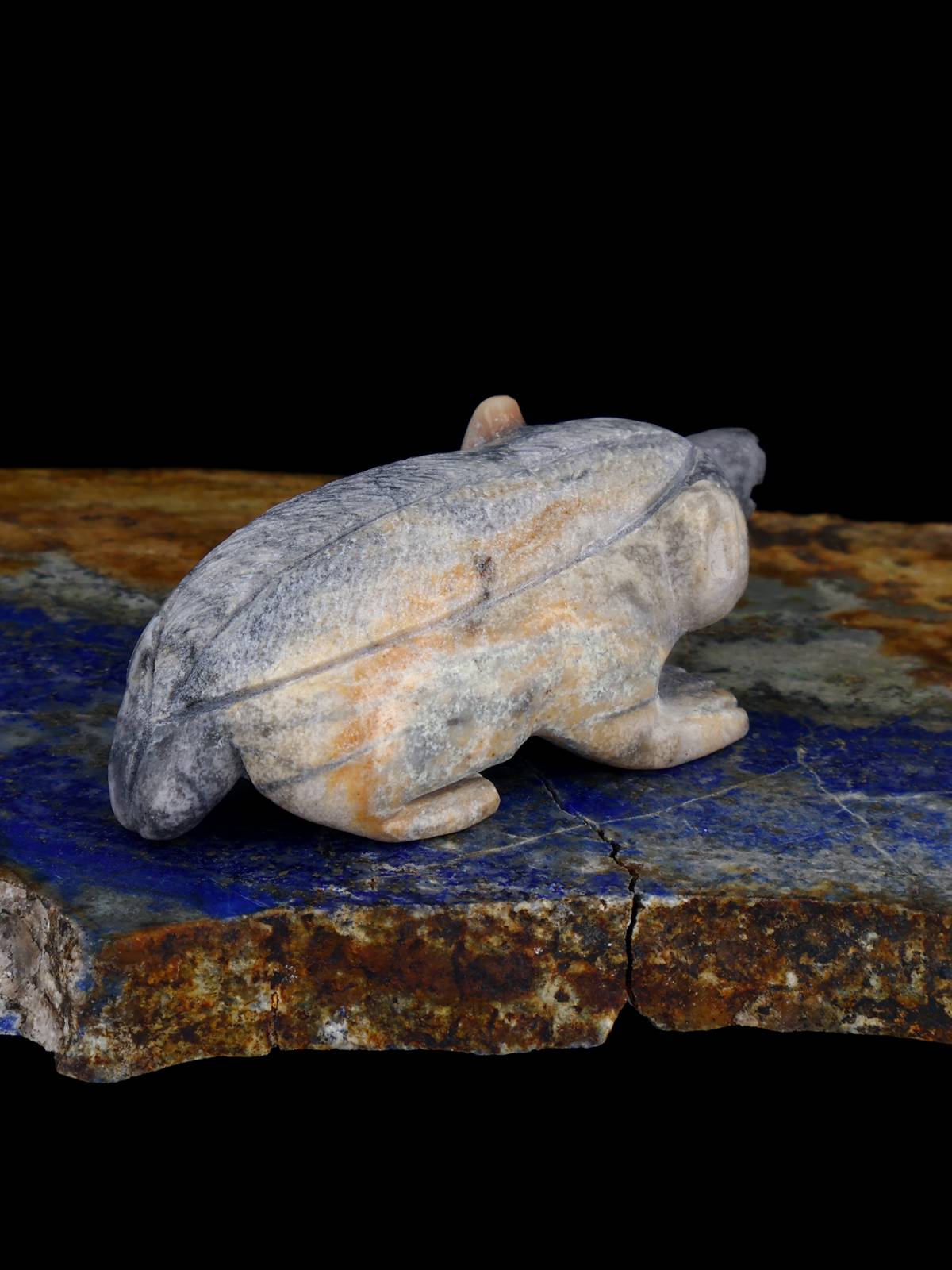 Picasso Marble Badger Zuni Fetish - PuebloDirect.com