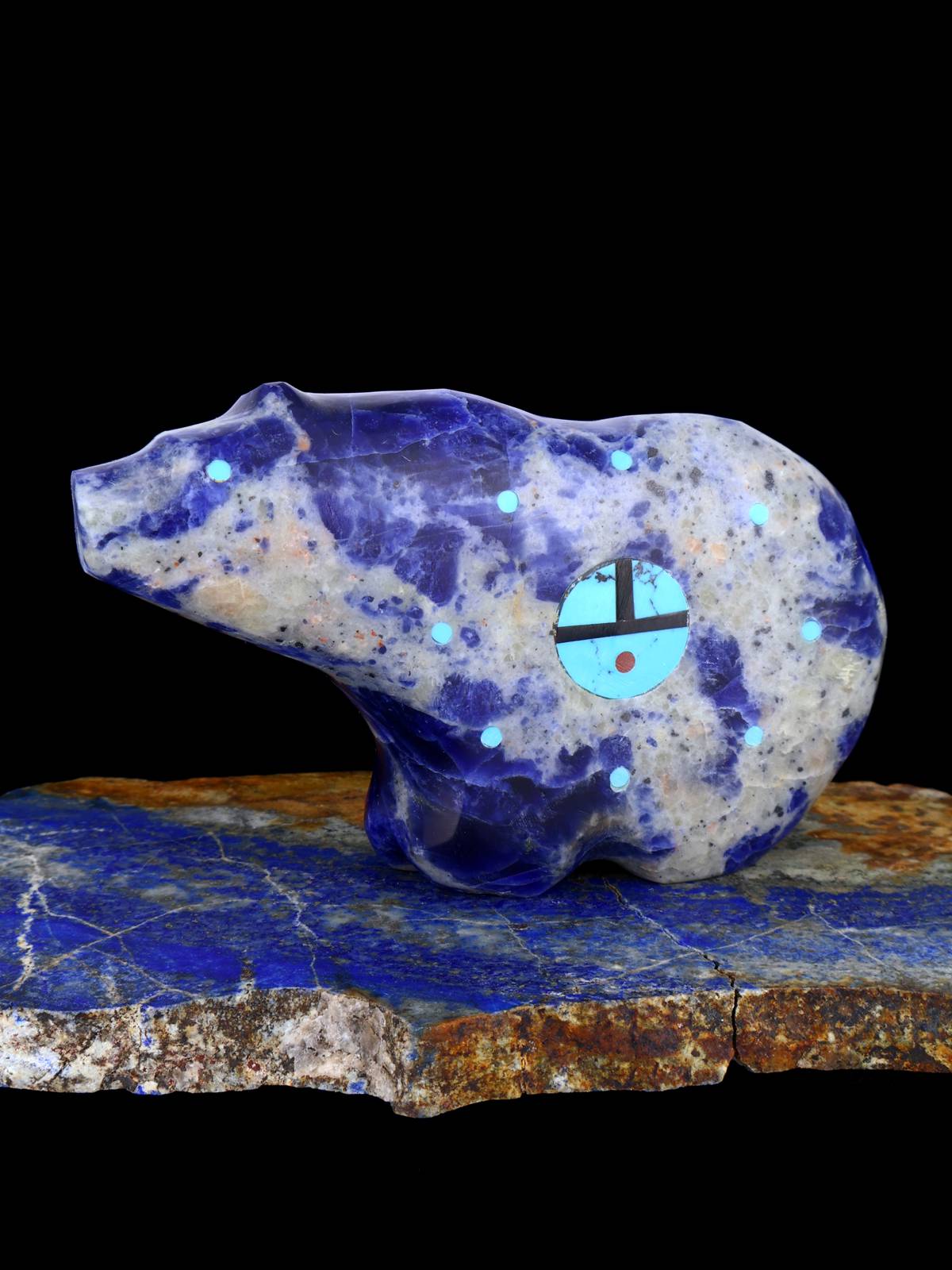 Sodalite Bear Zuni Fetish - PuebloDirect.com
