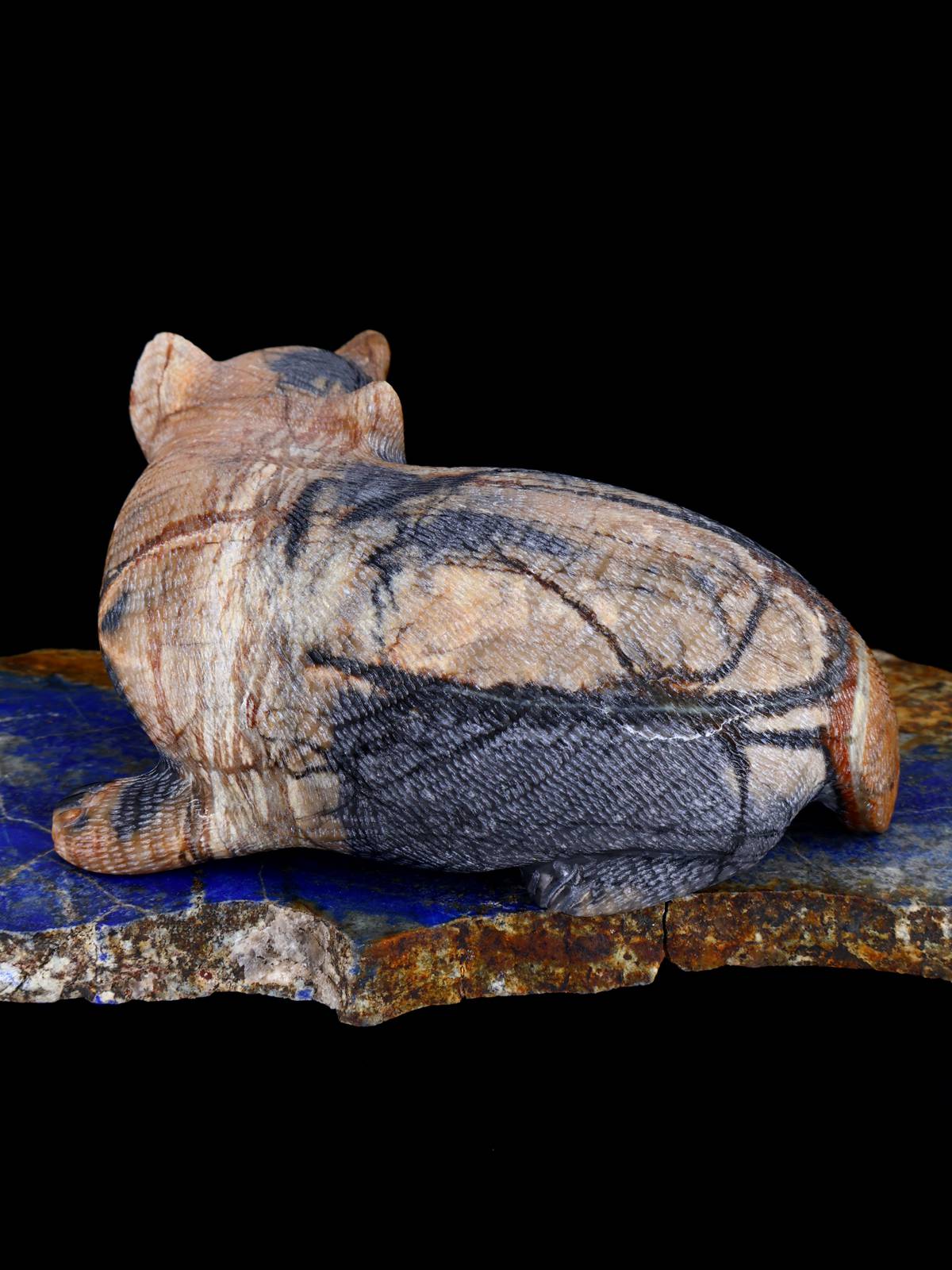 Picasso Marble Badger Zuni Fetish - PuebloDirect.com