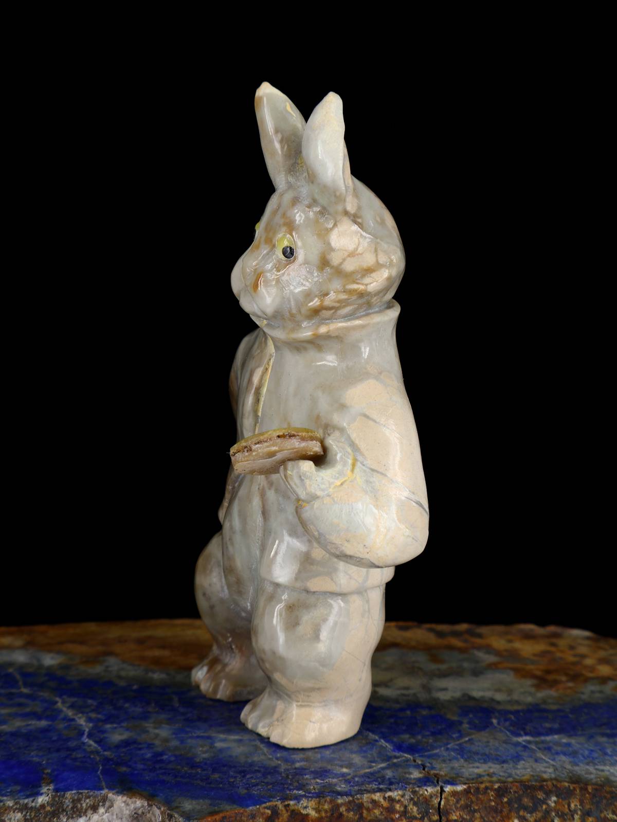 Picasso Marble Wonderland Rabbit Zuni Fetish - PuebloDirect.com