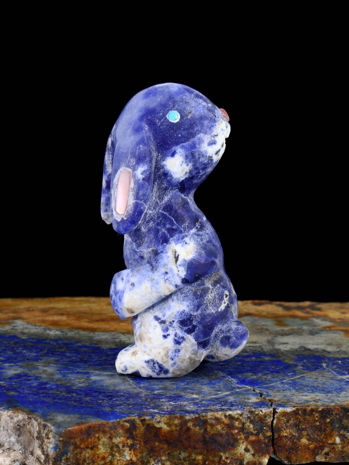 Sodalite Rabbit Zuni Fetish - PuebloDirect.com