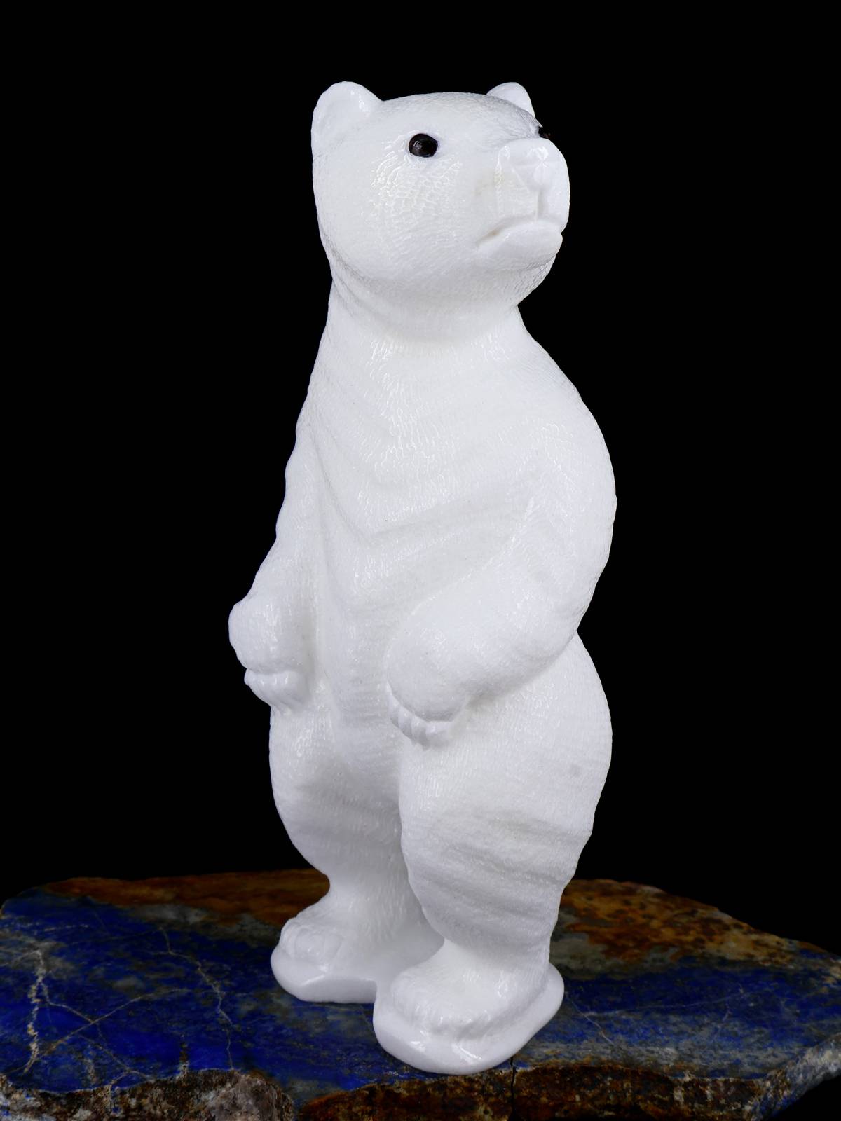 Marble Bear Zuni Fetish - PuebloDirect.com