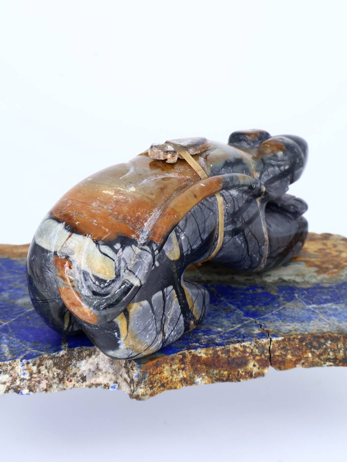 Picasso Marble Mountain Lion Zuni Fetish - PuebloDirect.com