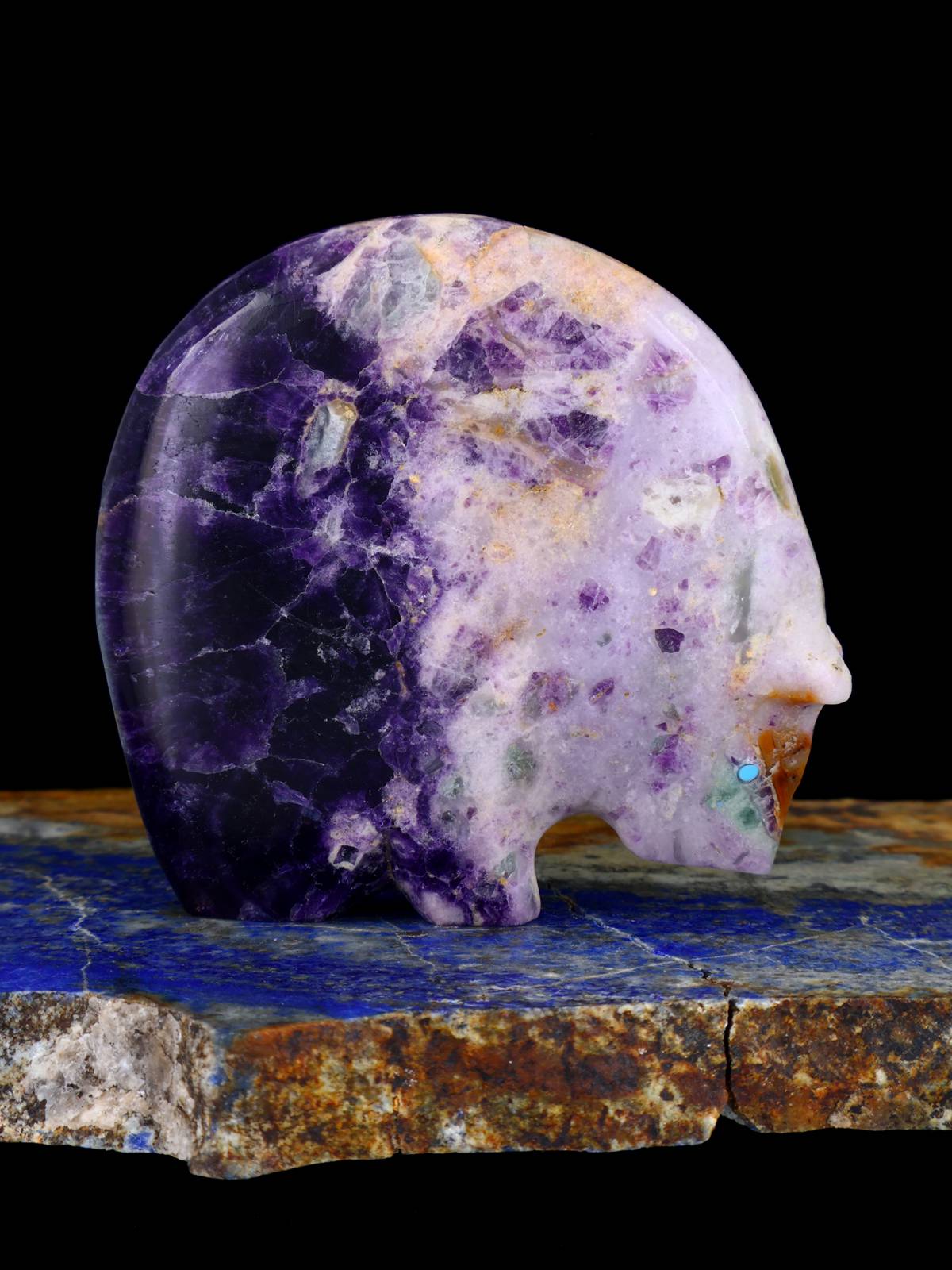 Fluorite Bear Zuni Fetish - PuebloDirect.com
