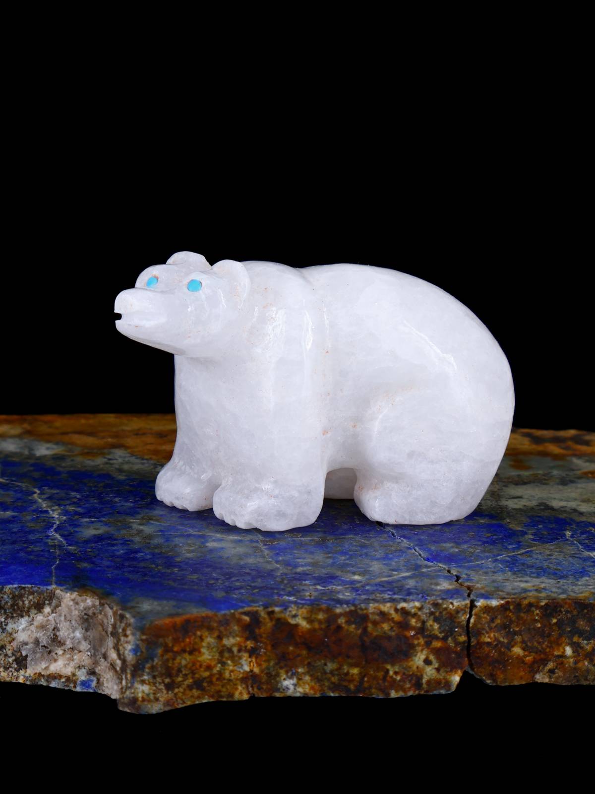 Calcite Bear Zuni Fetish - PuebloDirect.com
