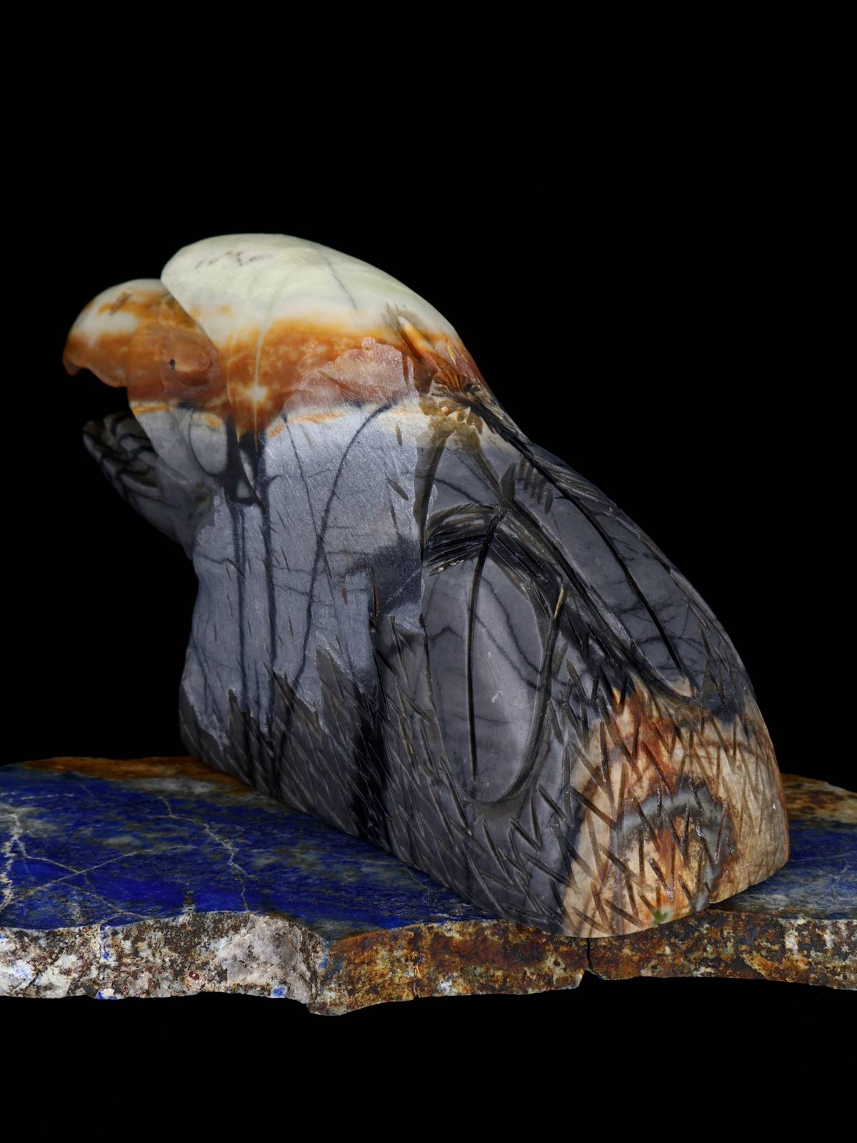 Picasso Marble Eagle Zuni Fetish - PuebloDirect.com