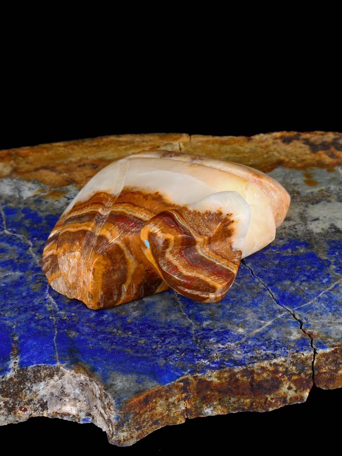Onyx Frog Zuni Fetish - PuebloDirect.com