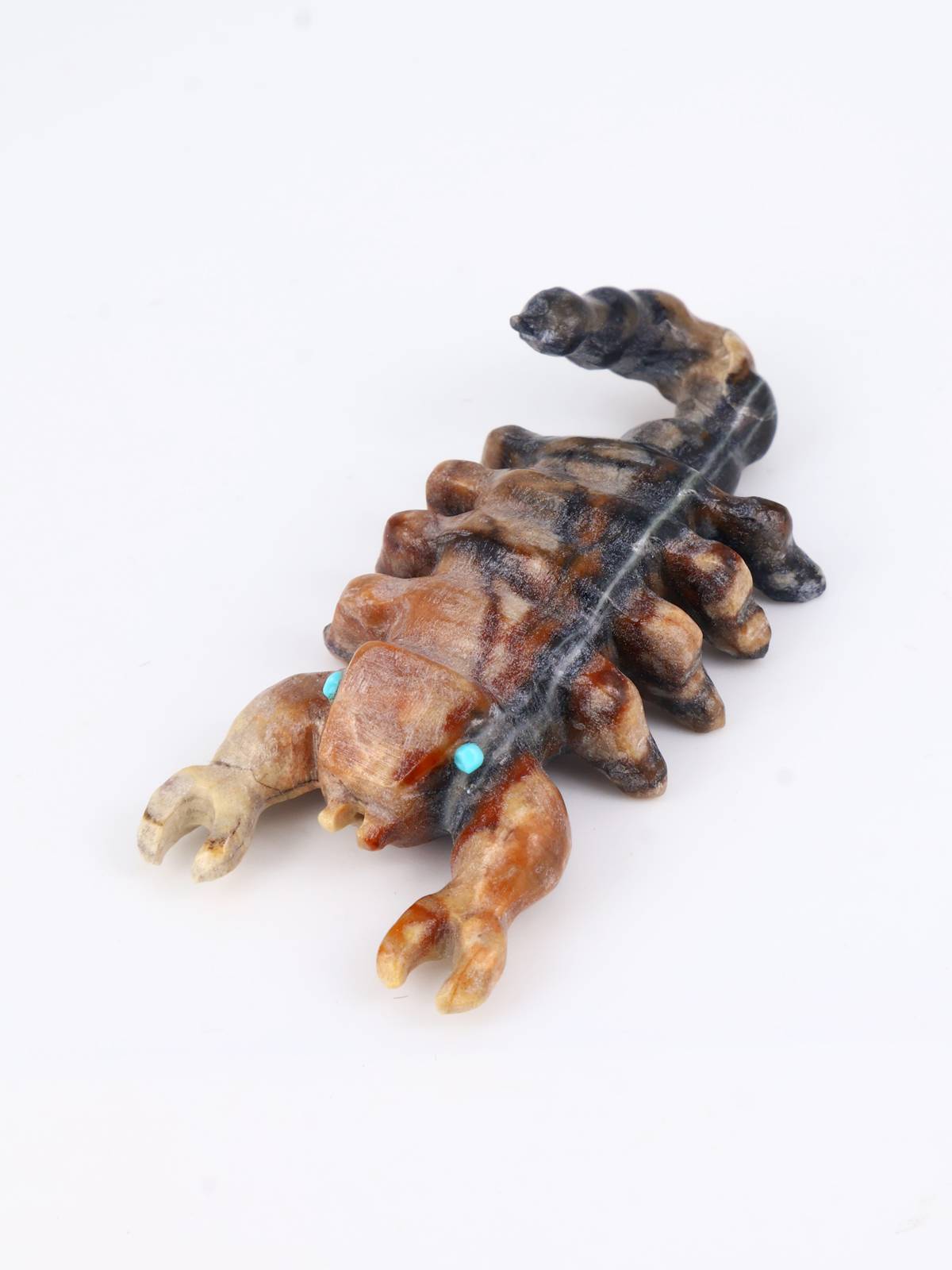 Picasso Marble Scorpion Zuni Fetish - PuebloDirect.com