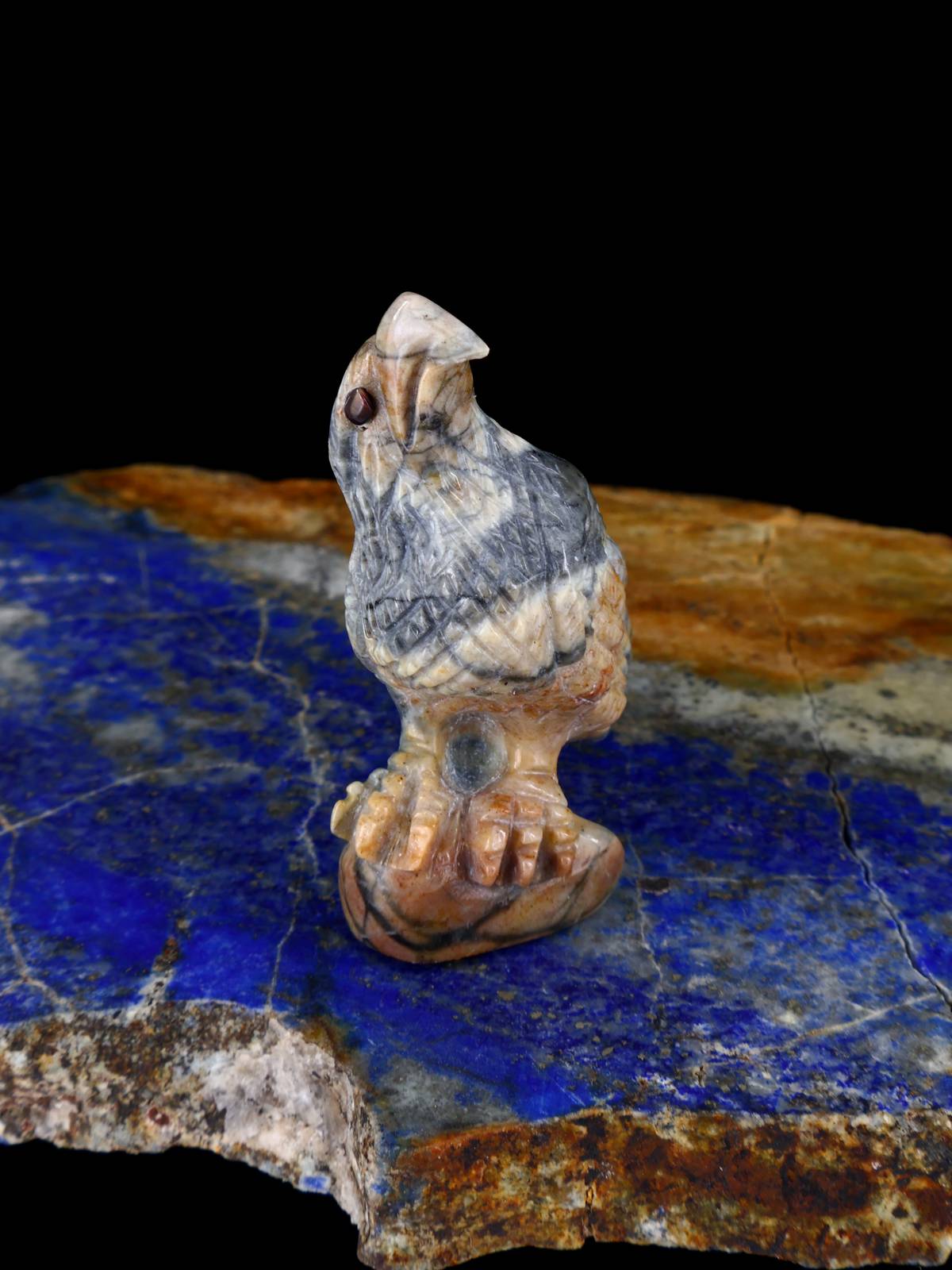 Picasso Marble Eagle Zuni Fetish - PuebloDirect.com