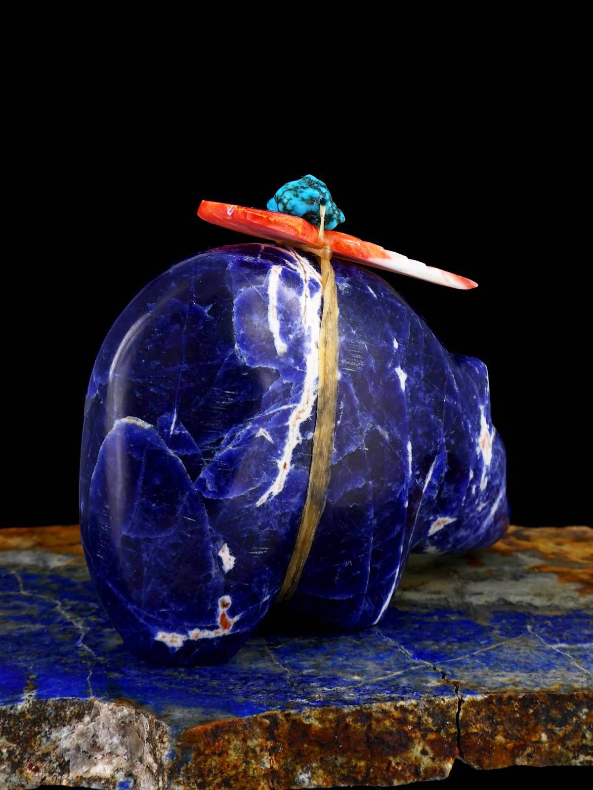 Sodalite Bear Zuni Fetish - PuebloDirect.com