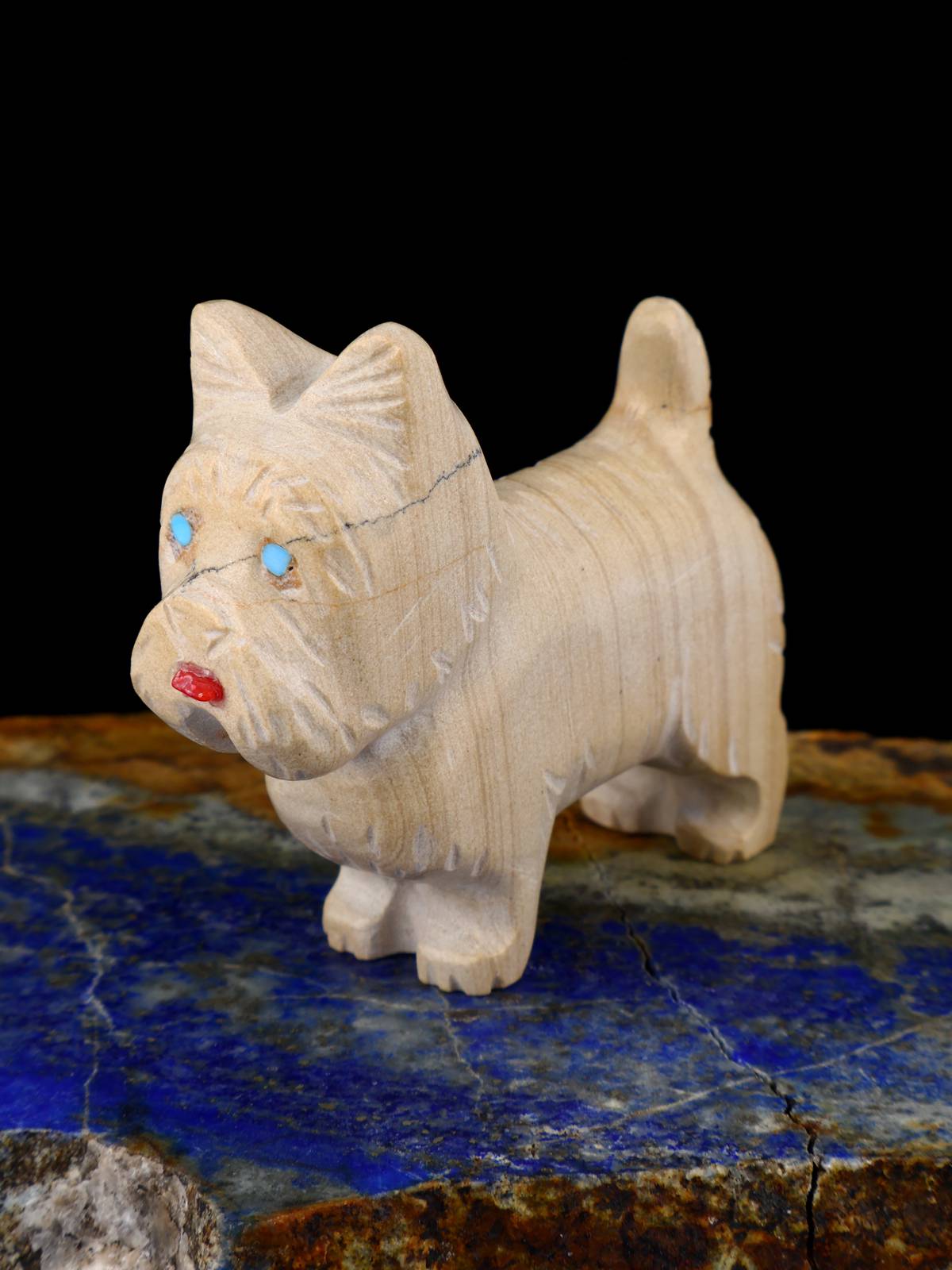 Picture Jasper Dog Zuni Fetish - PuebloDirect.com