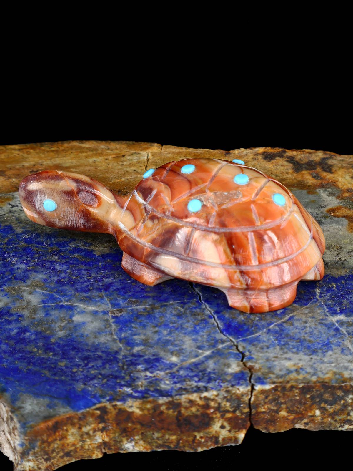 Rolling Hills Dolomite Turtle Zuni Fetish - PuebloDirect.com