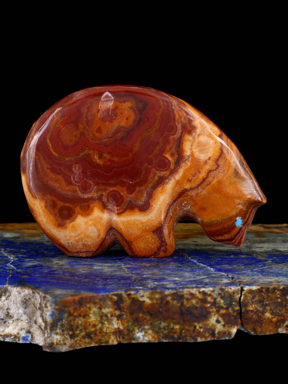 Onyx Bear Zuni Fetish