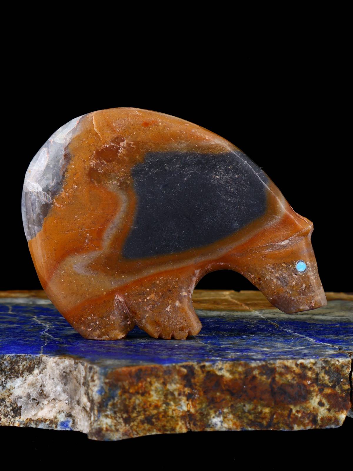 Picasso Marble Bear Zuni Fetish