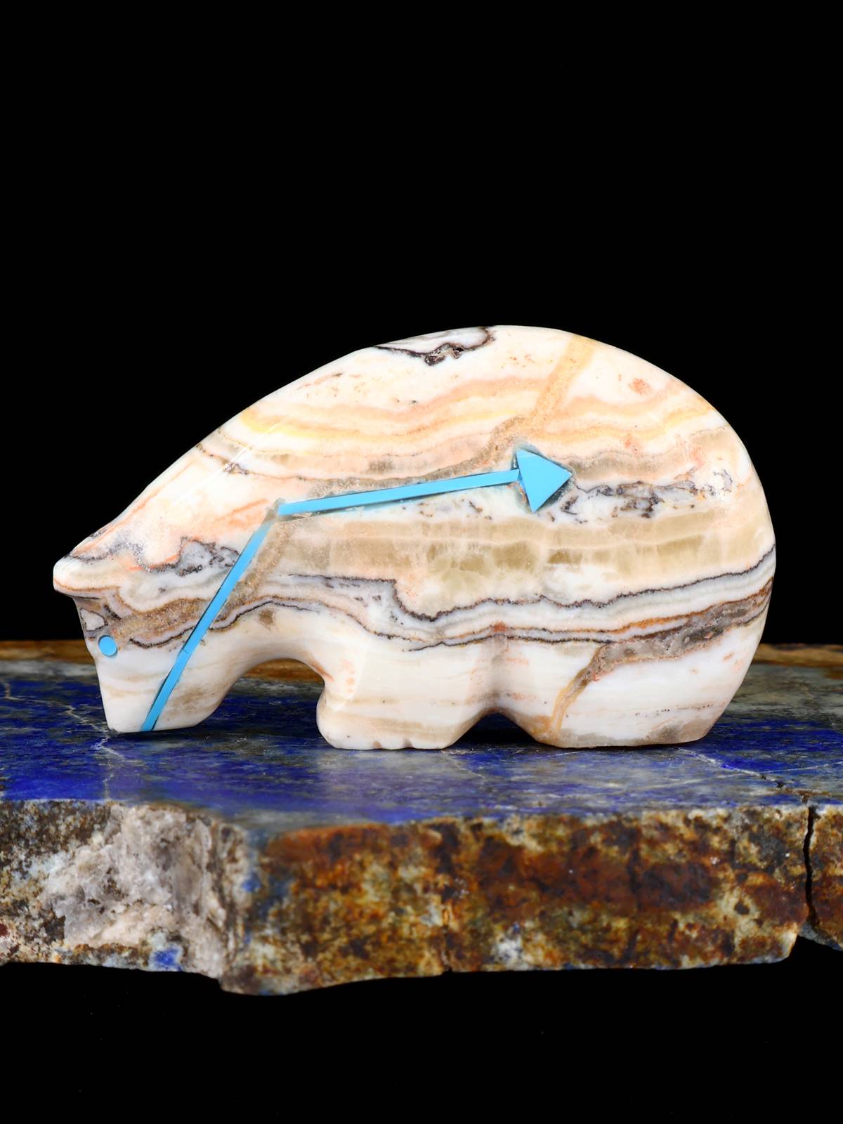 Onyx Bear Zuni Fetish