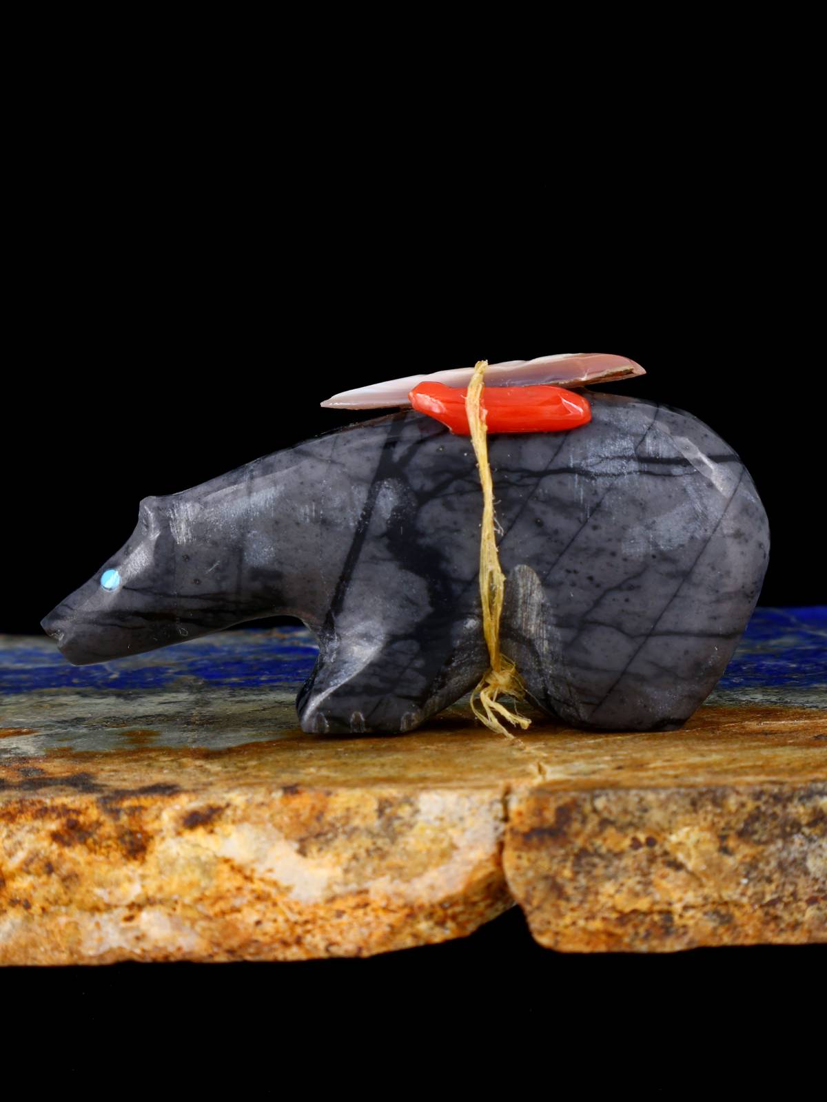 Picasso Marble Bear Zuni Fetish