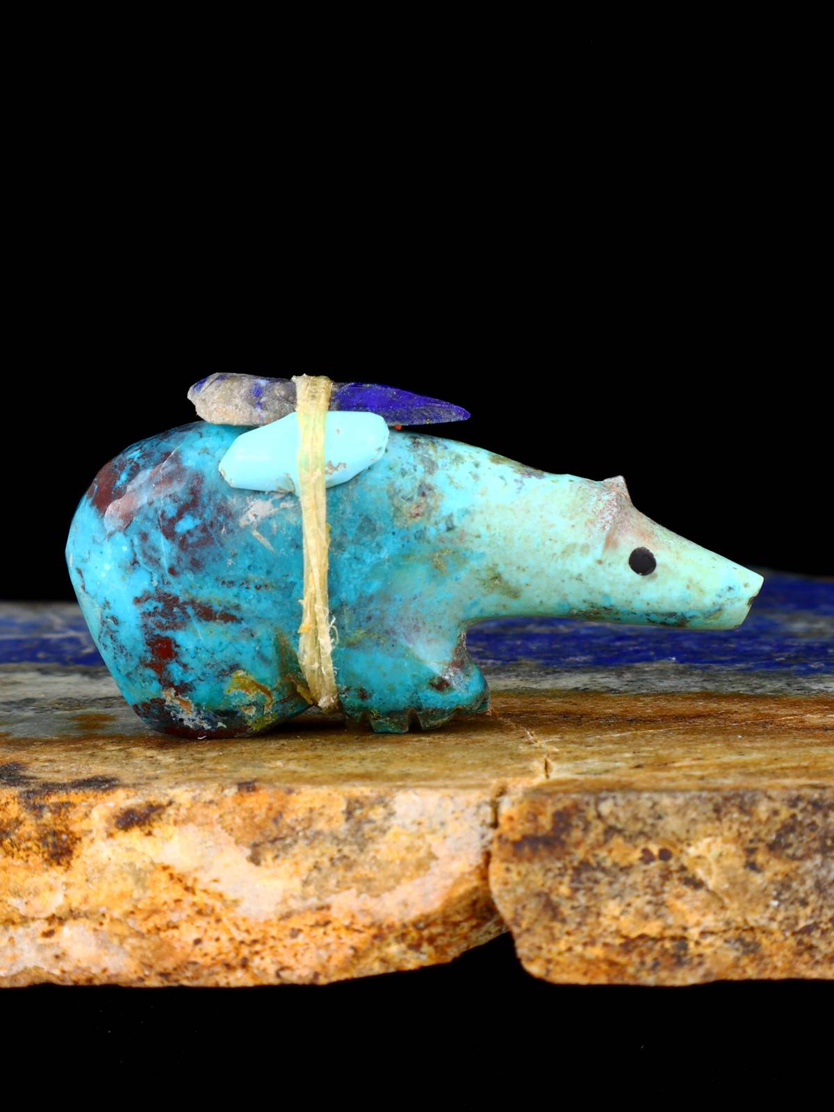 Chrysocolla Bear Zuni Fetish