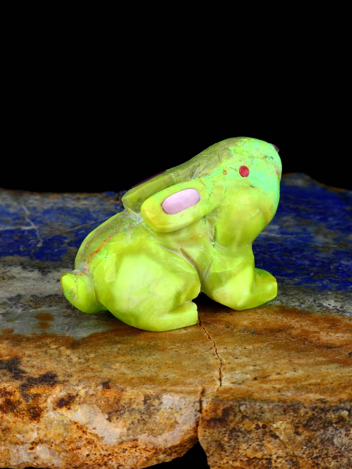 Mojave Turquoise Rabbit Zuni Fetish