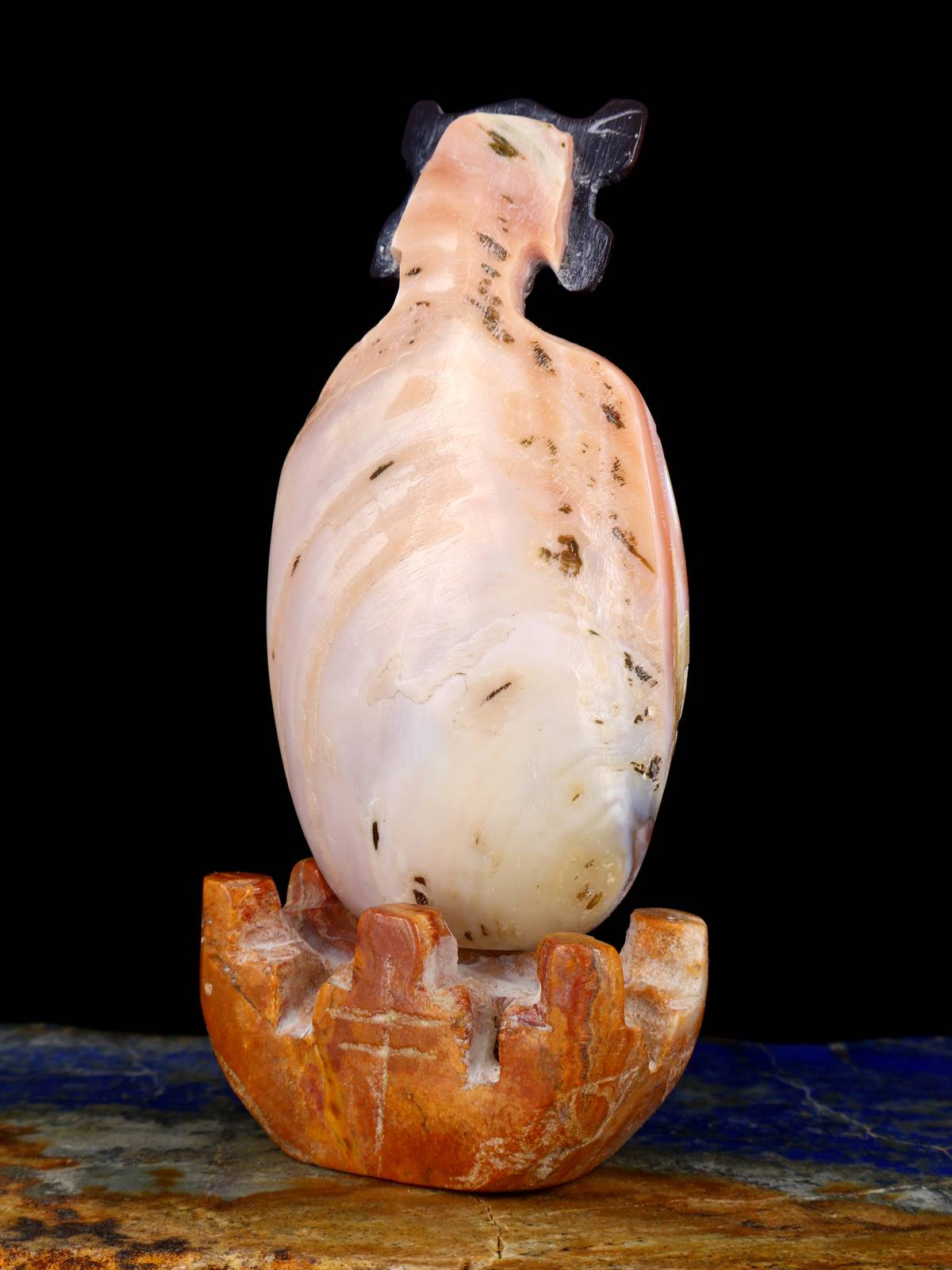 Pink Shell Maiden Zuni Fetish Carving