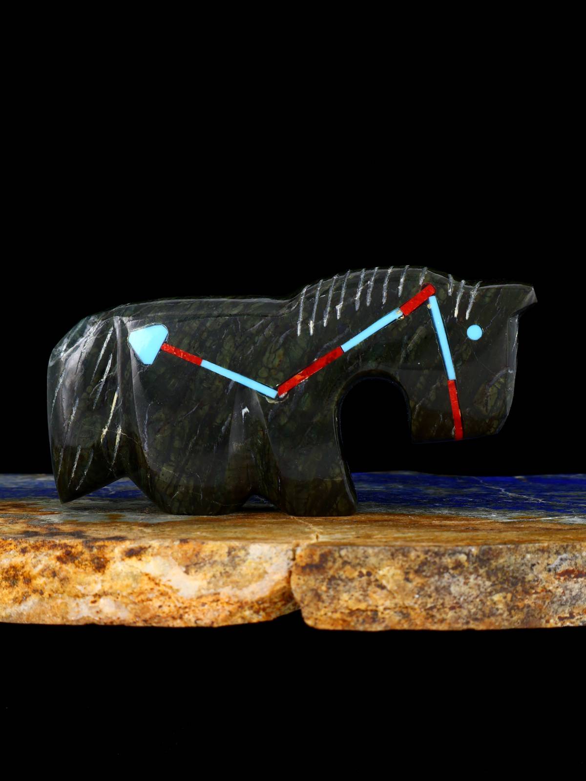 Serpentine Horse Zuni Fetish