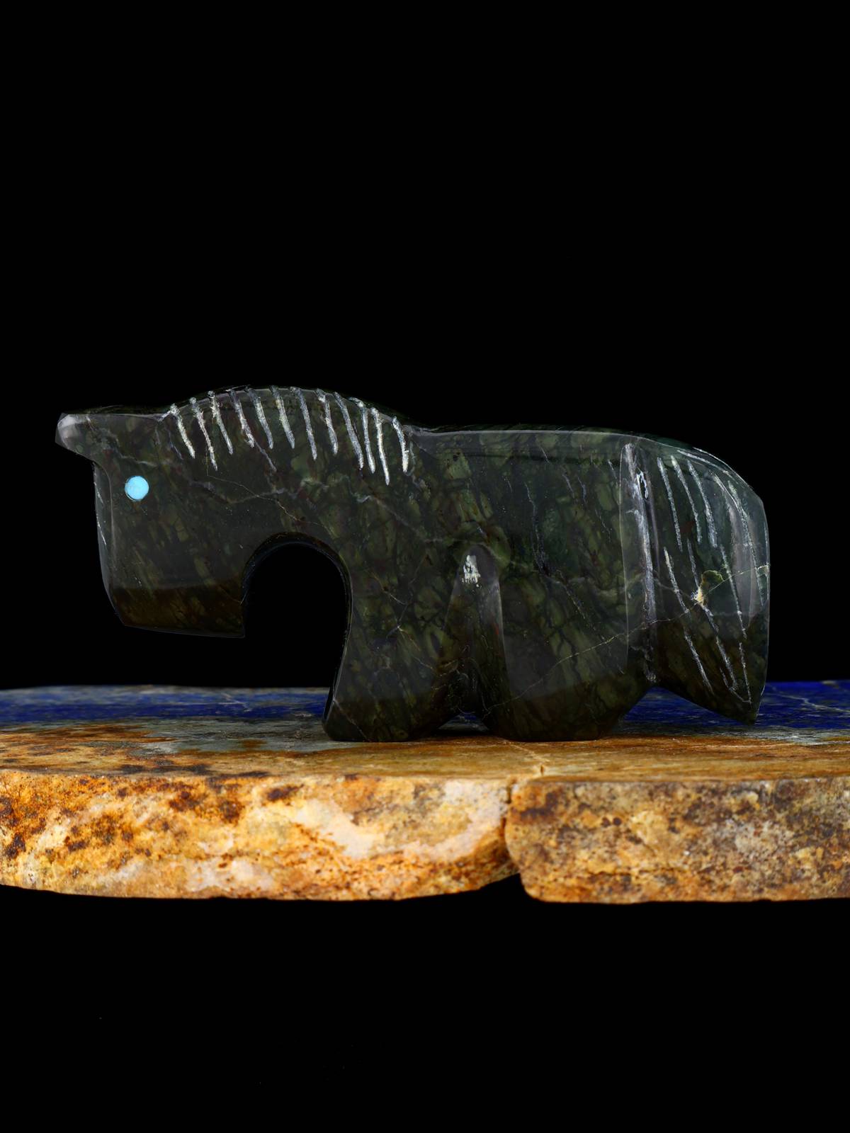 Serpentine Horse Zuni Fetish