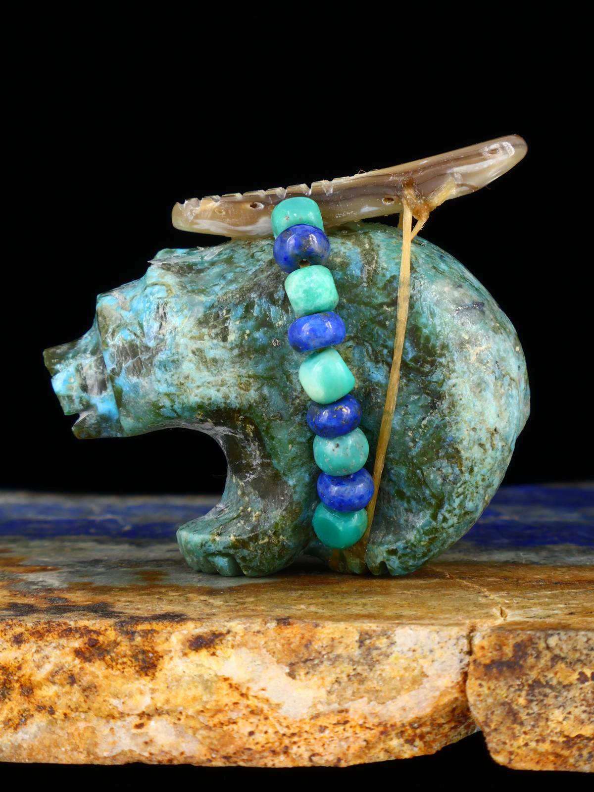 Turquoise Bear Zuni Fetish